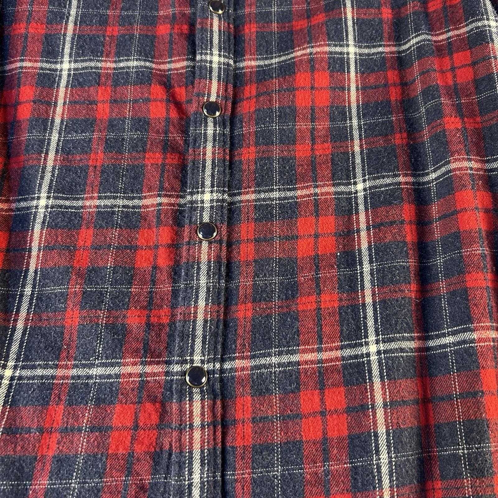 Zara Zara Flannel Shirt Men S Slim Blue/Red Plaid Snap Size US S / EU 44-46 / 1 - 9 Thumbnail