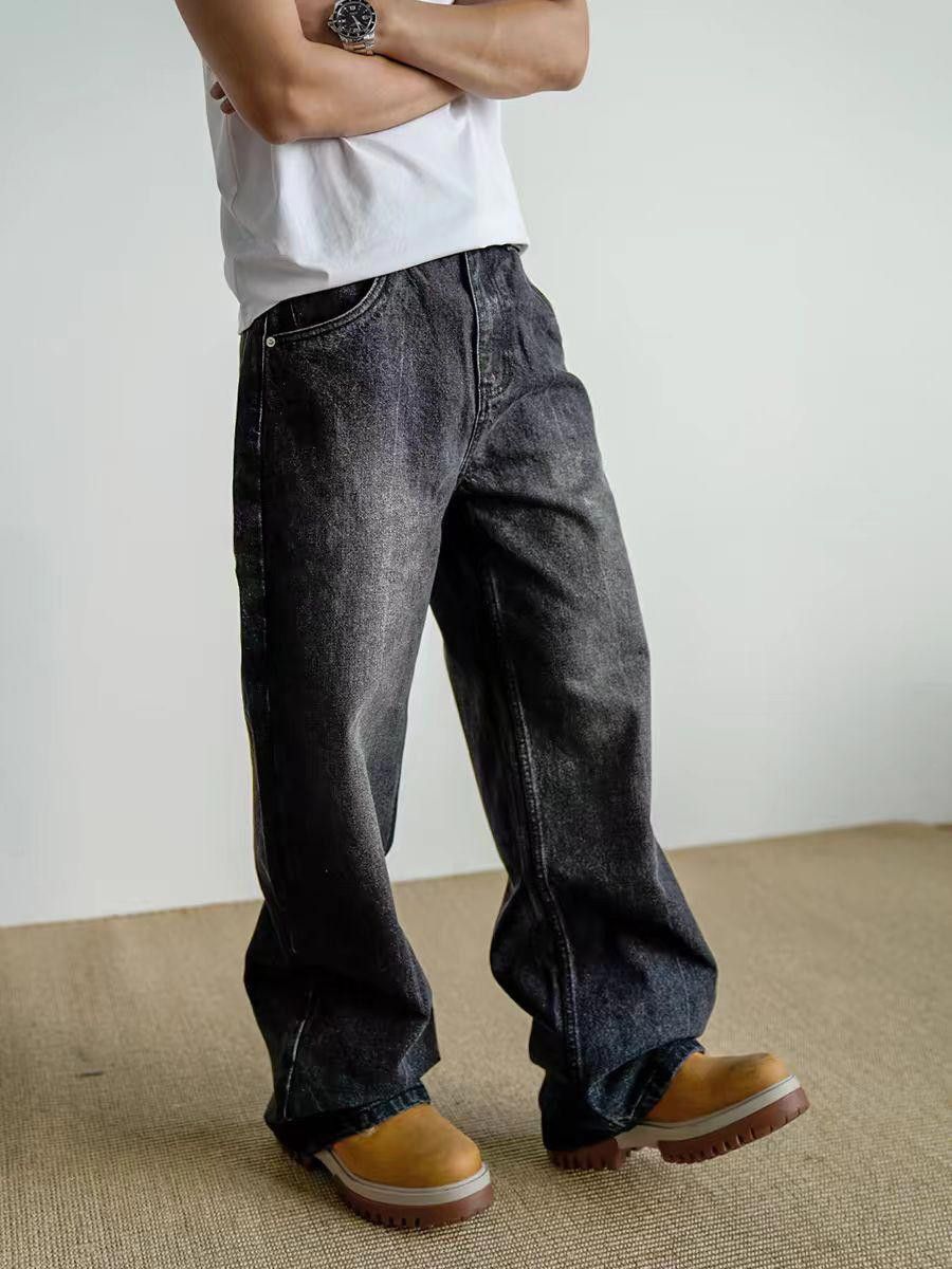 Washed Baggy Denim Jeans