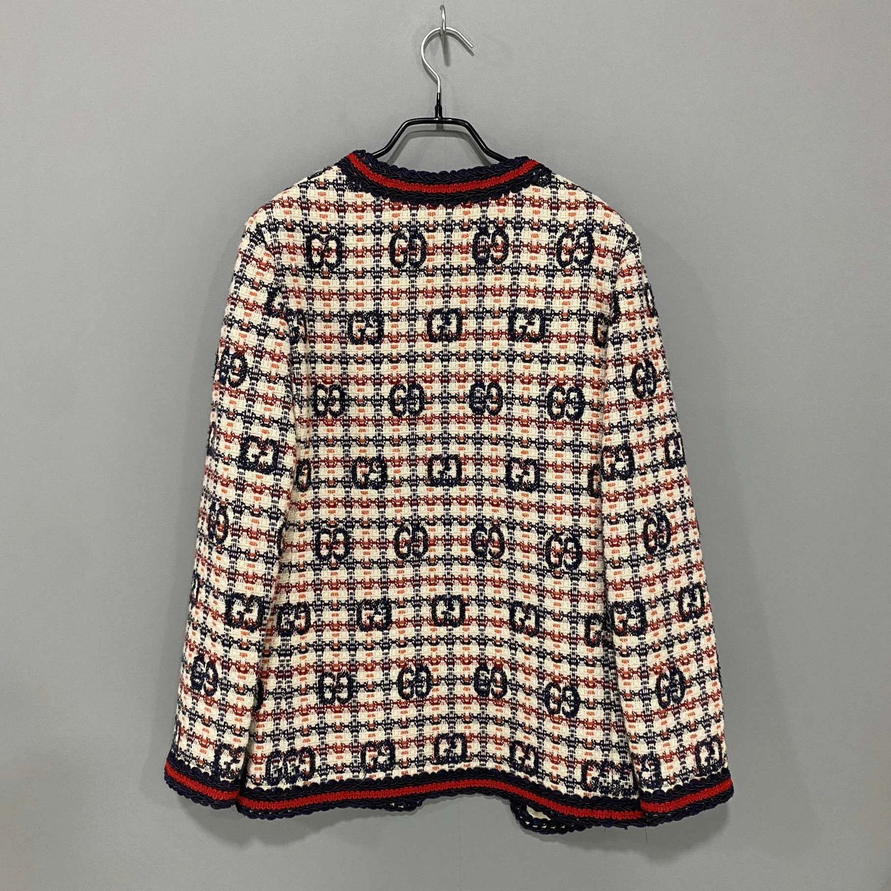 Gucci Gucci jacquard all-over print knit cardigan women's 38 Size XS / US 0-2 / IT 36-38 - 3 Thumbnail