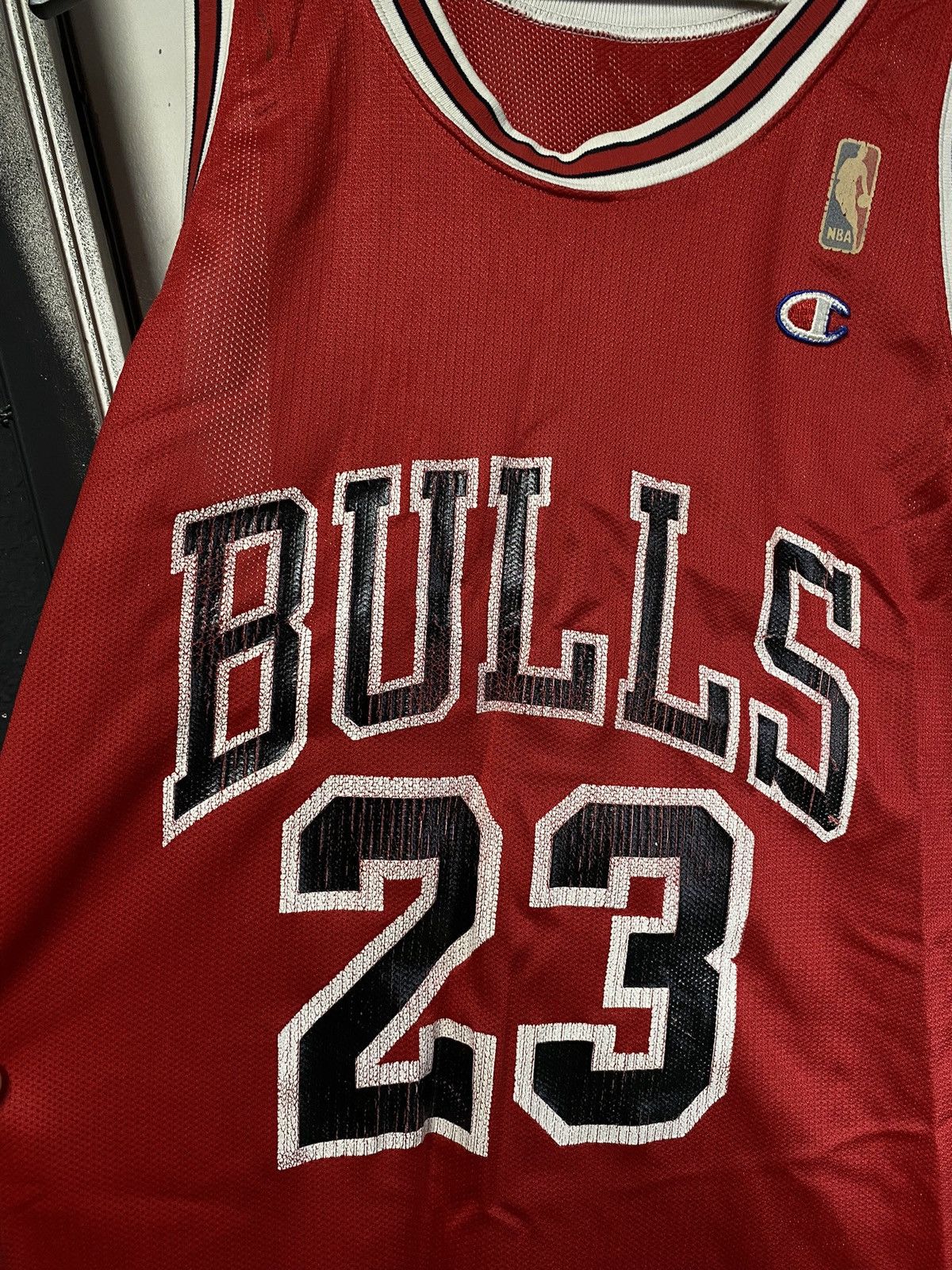 Champion × NBA × Vintage Vintage 90’s Bulls Champion Michael Jordan Jersey Large Size US L / EU 52-54 / 3 - 6 Thumbnail