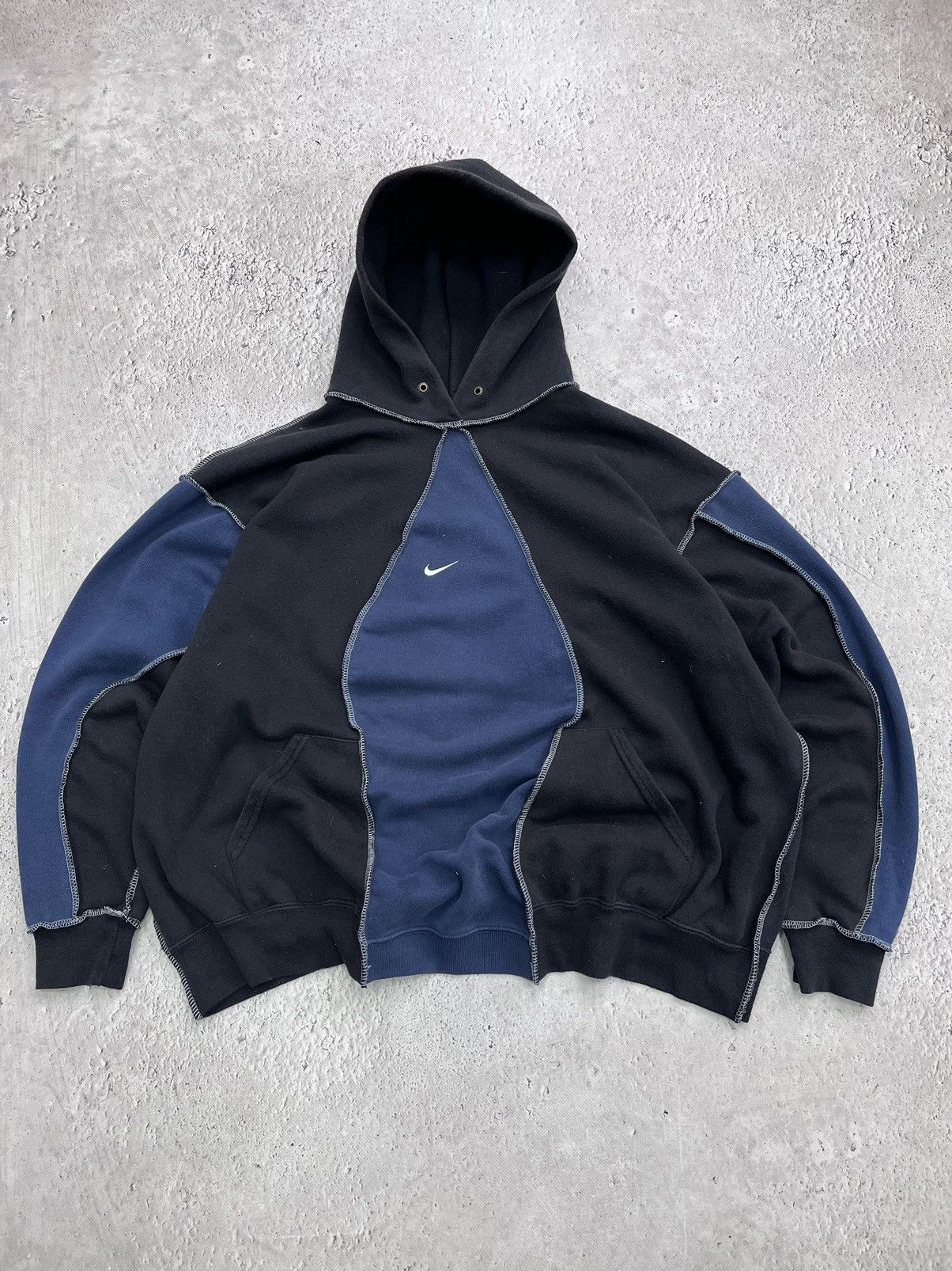 Nike NIKE REWORKED SWOOSH HOODIE DECONSTRUCTED NOCTA STYLE Size US L / EU 52-54 / 3 - 1 Thumbnail