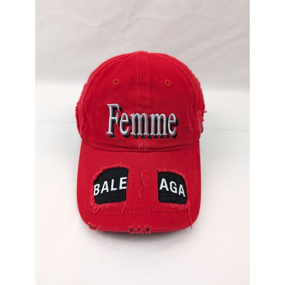 Balenciaga o1rshd1 Size: L / Upcycled Mesh Up Cotton Drill Hat / Cap Size ONE SIZE - 3 Thumbnail