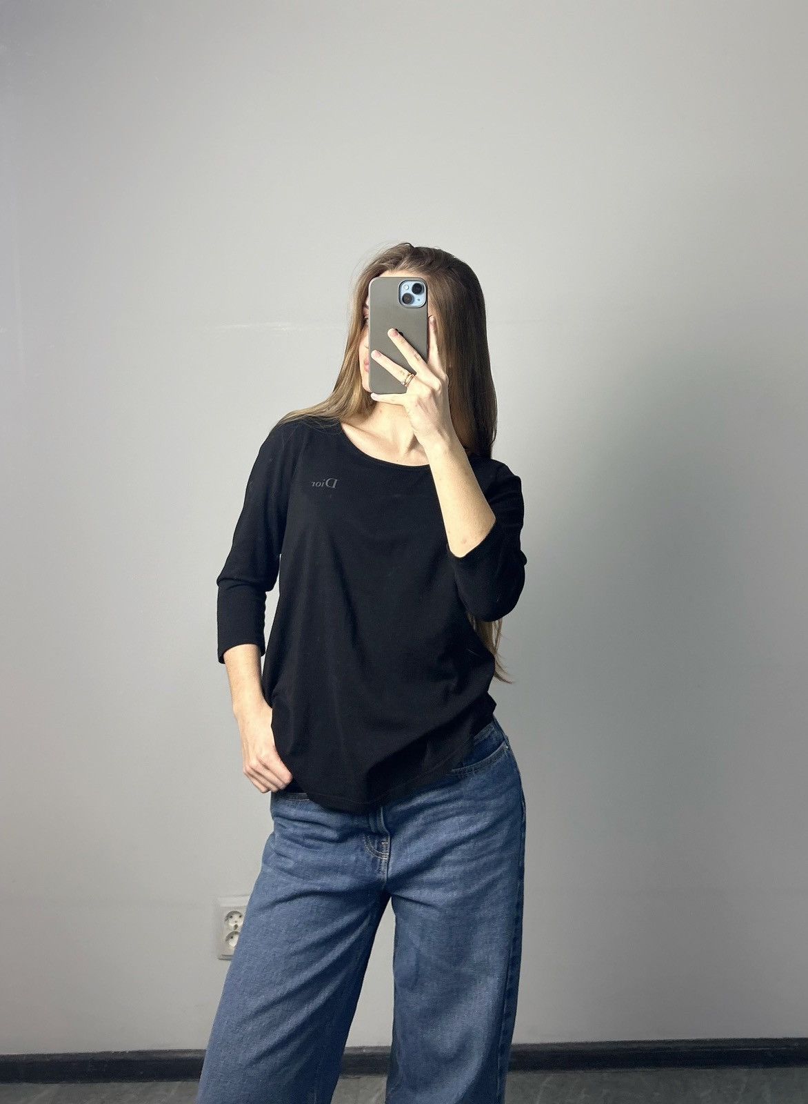 Dior T-shirt tunic long sleeve Christian Dior ladies uniforms Size S / US 4 / IT 40 - 2 Thumbnail