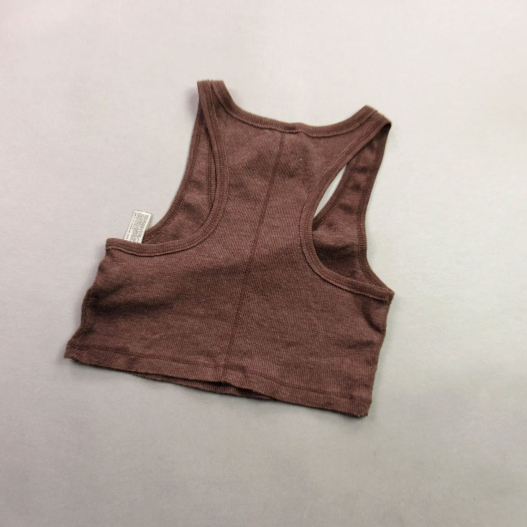 Free People Free People Shirt Womens XS Sleeveless Crew Neck Brown Pullover Lightweight Regular Cotton Blend Tank Top Size XS / US 0-2 / IT 36-38 - 6 Thumbnail