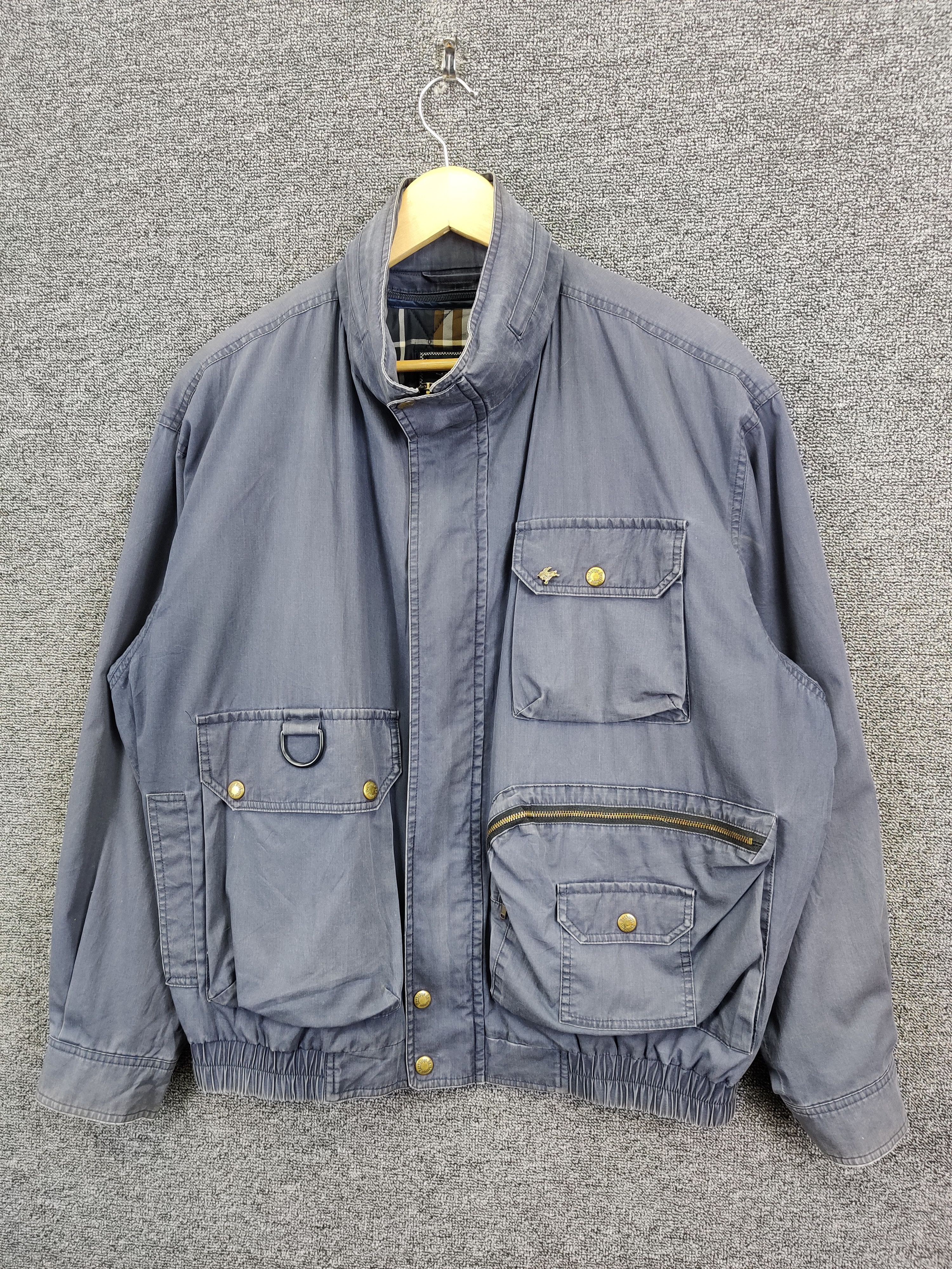 Burberry Vintage Burberrys Nova Check Parachute Bomber Jacket Size US L / EU 52-54 / 3 - 2 Thumbnail