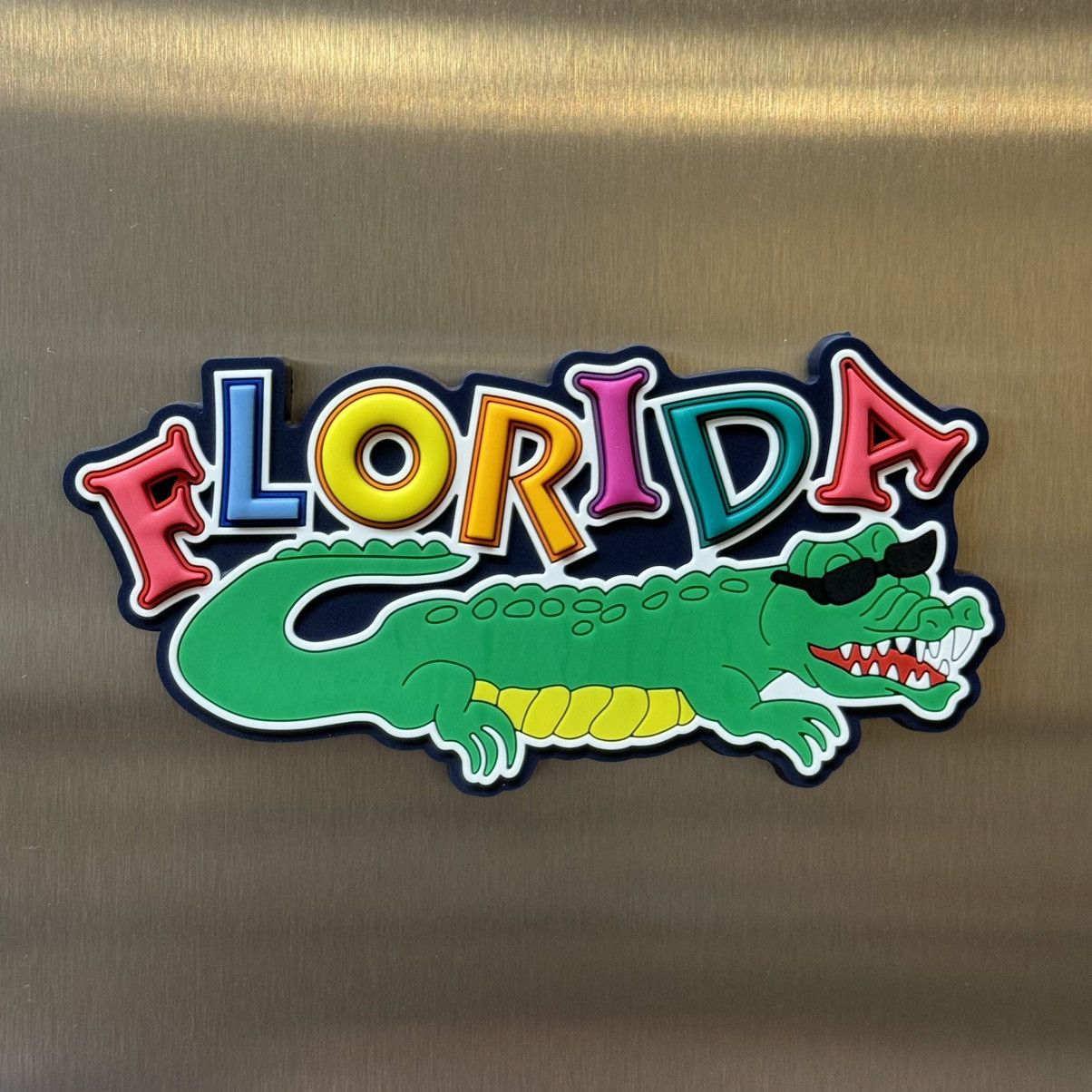Other × Vintage Florida Alligator 3D Rubber PostCard Factory Fridge Magnet Size ONE SIZE - 1 Thumbnail