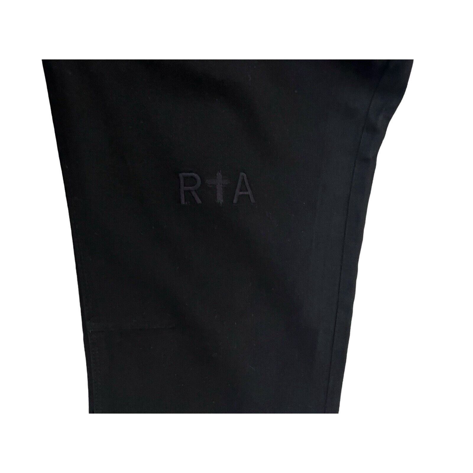 Rta RtA Mens Black Logo Denis Flared Skinny Jeans Size 36/32 Size US 36 / EU 52 - 5 Thumbnail