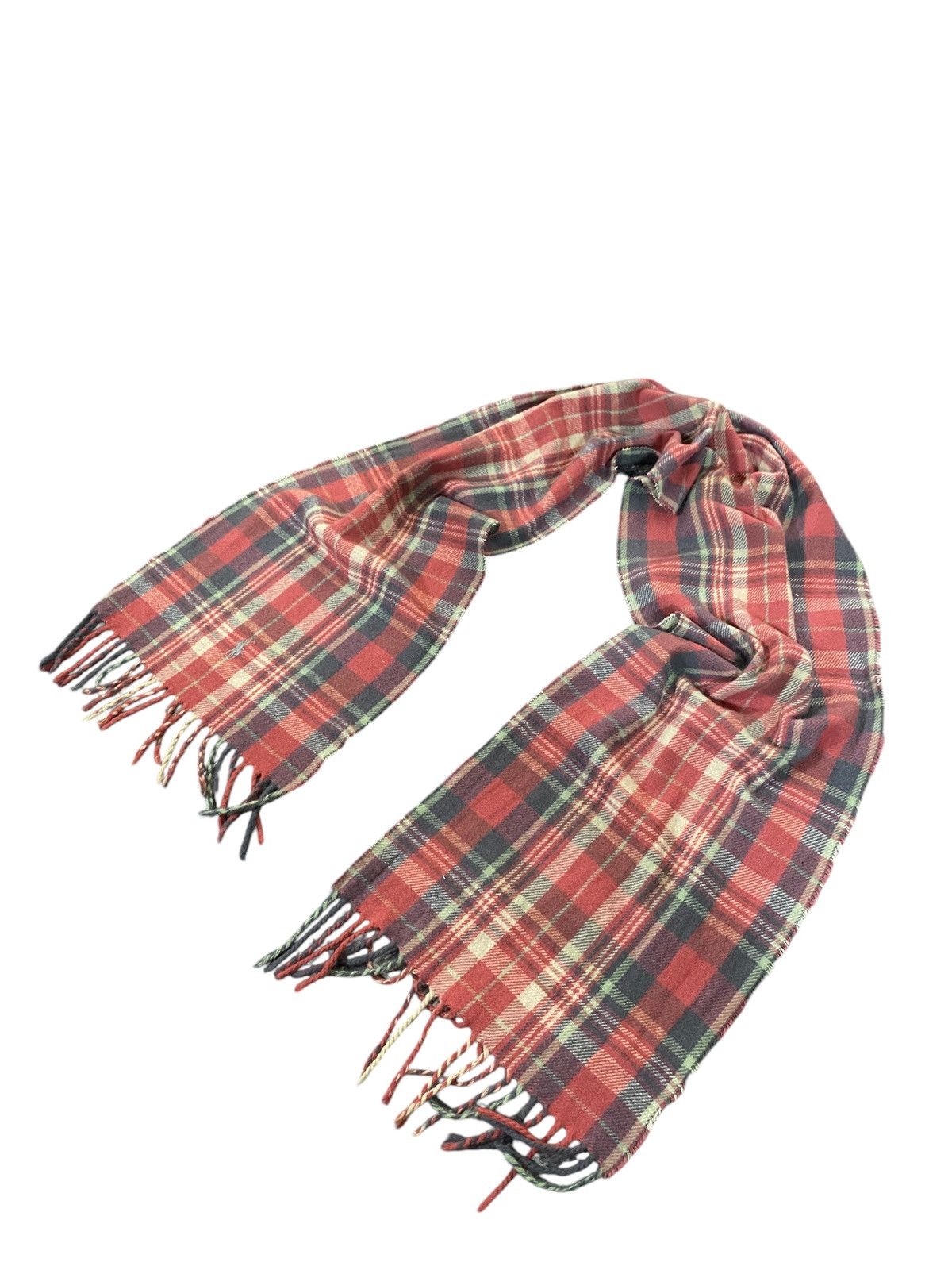 Polo Ralph Lauren × RRL Ralph Lauren × Ralph Lauren Vintage Polo Ralph Lauren Plaid Scarf OS Size Size ONE SIZE - 2 Thumbnail