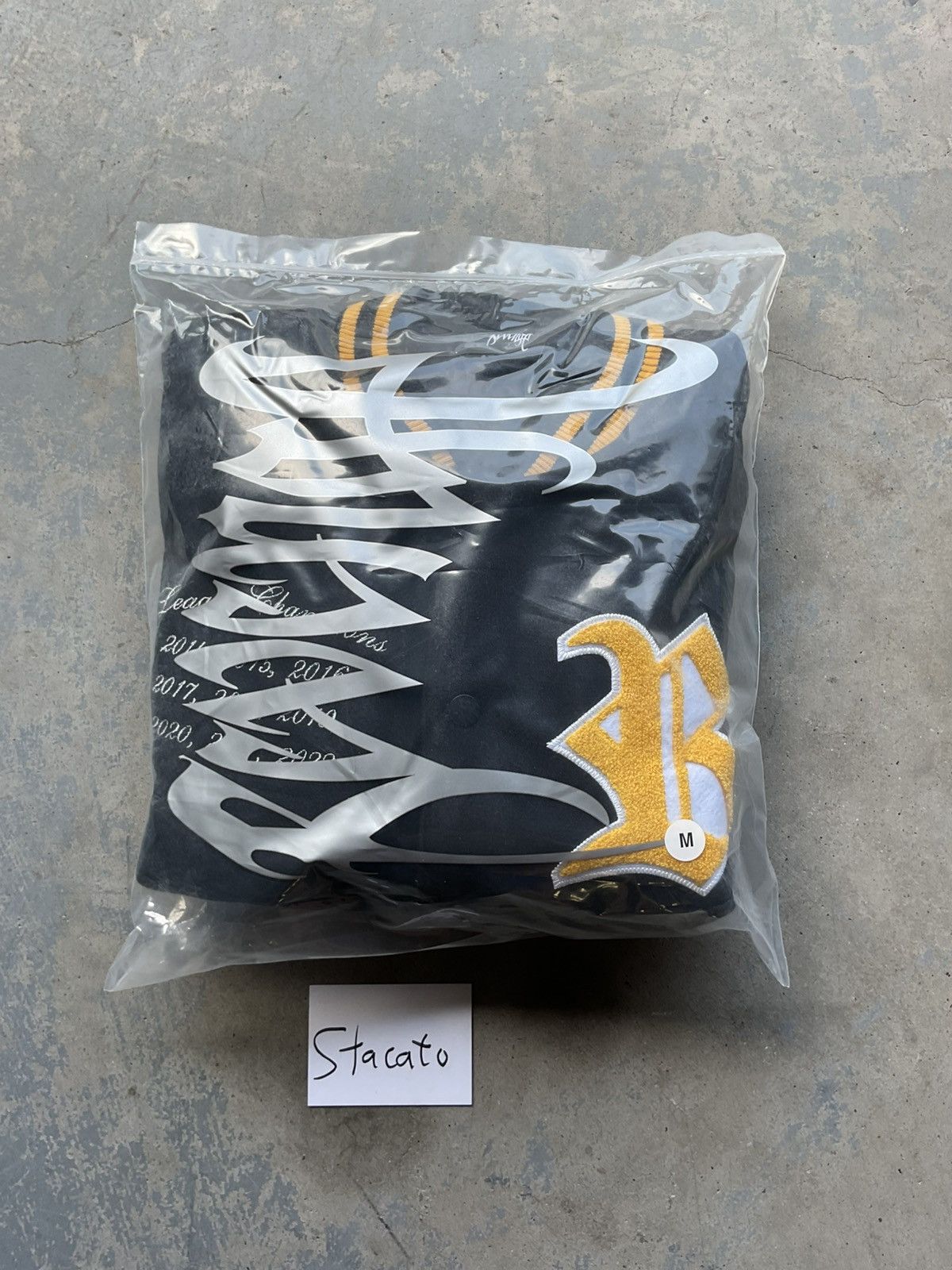 Revenge Revenge Rottweiler Varsity Jacket Black/Yellow Size US M / EU 48-50 / 2 - 9 Thumbnail