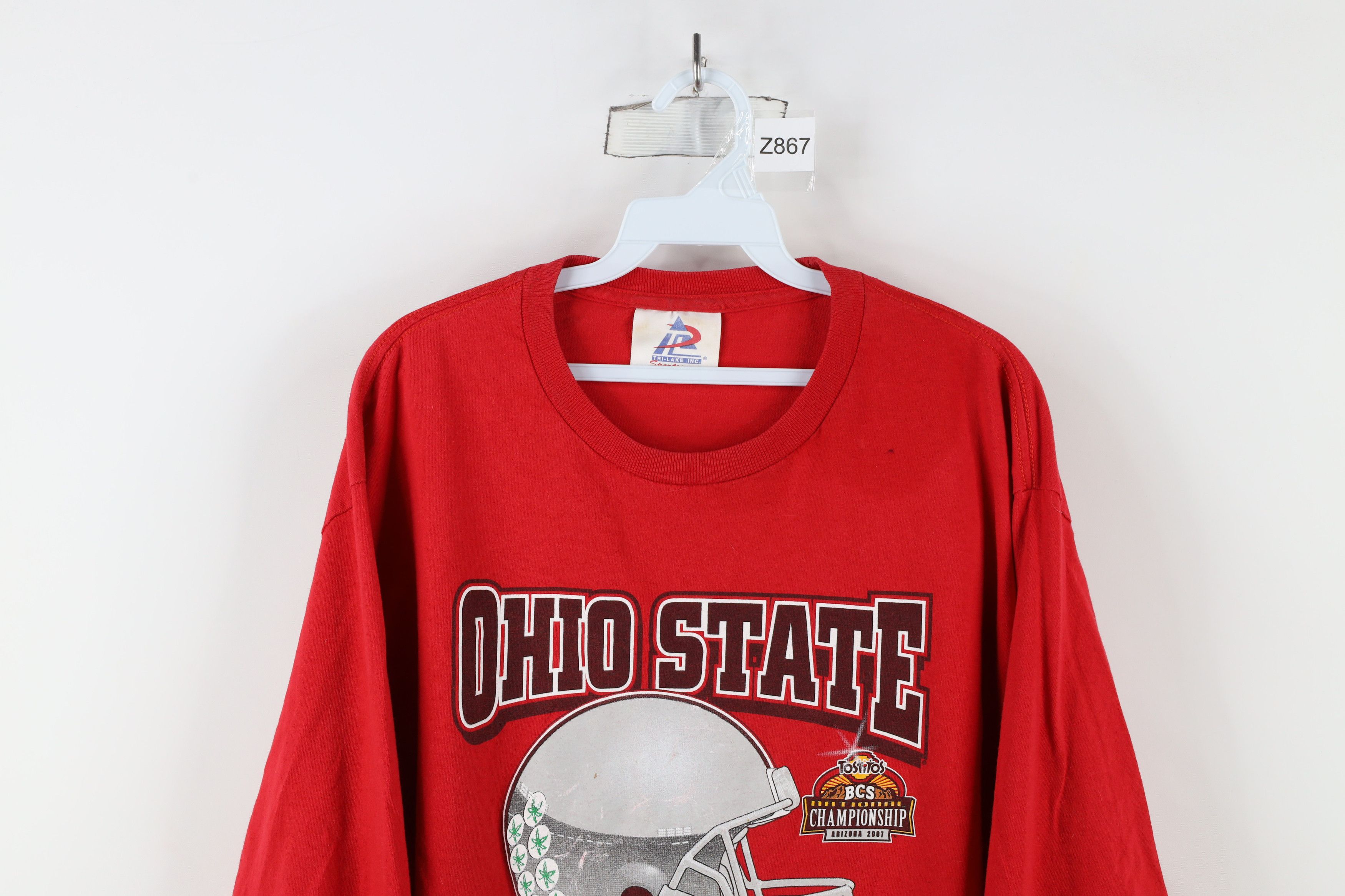 Vintage Vintage Championship State University Football T-Shirt Red Size US L / EU 52-54 / 3 - 2 Thumbnail
