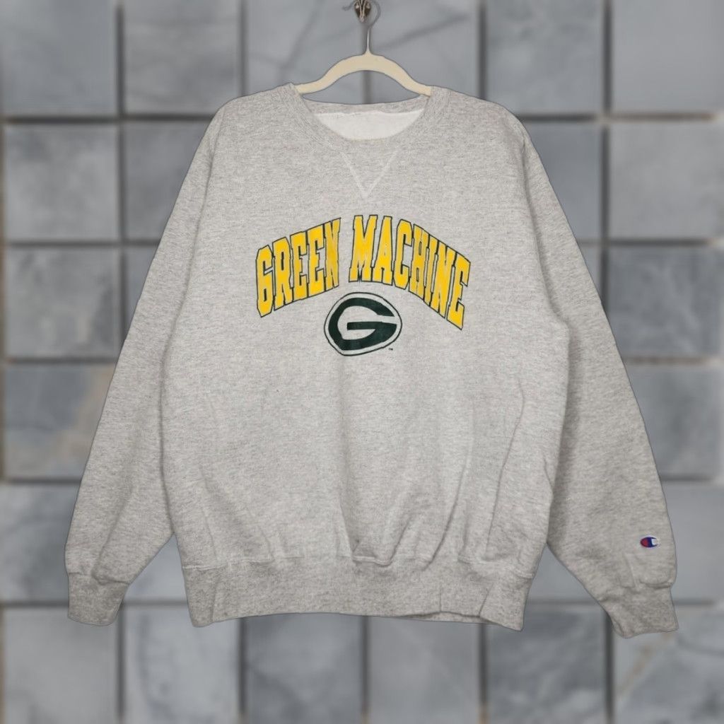 Champion VINTAGE Champion Green Bay Packers Green Machine Crewneck Sweatshirt NFL Shirt Default? Size US XL / EU 56 / 4 - 1 Thumbnail
