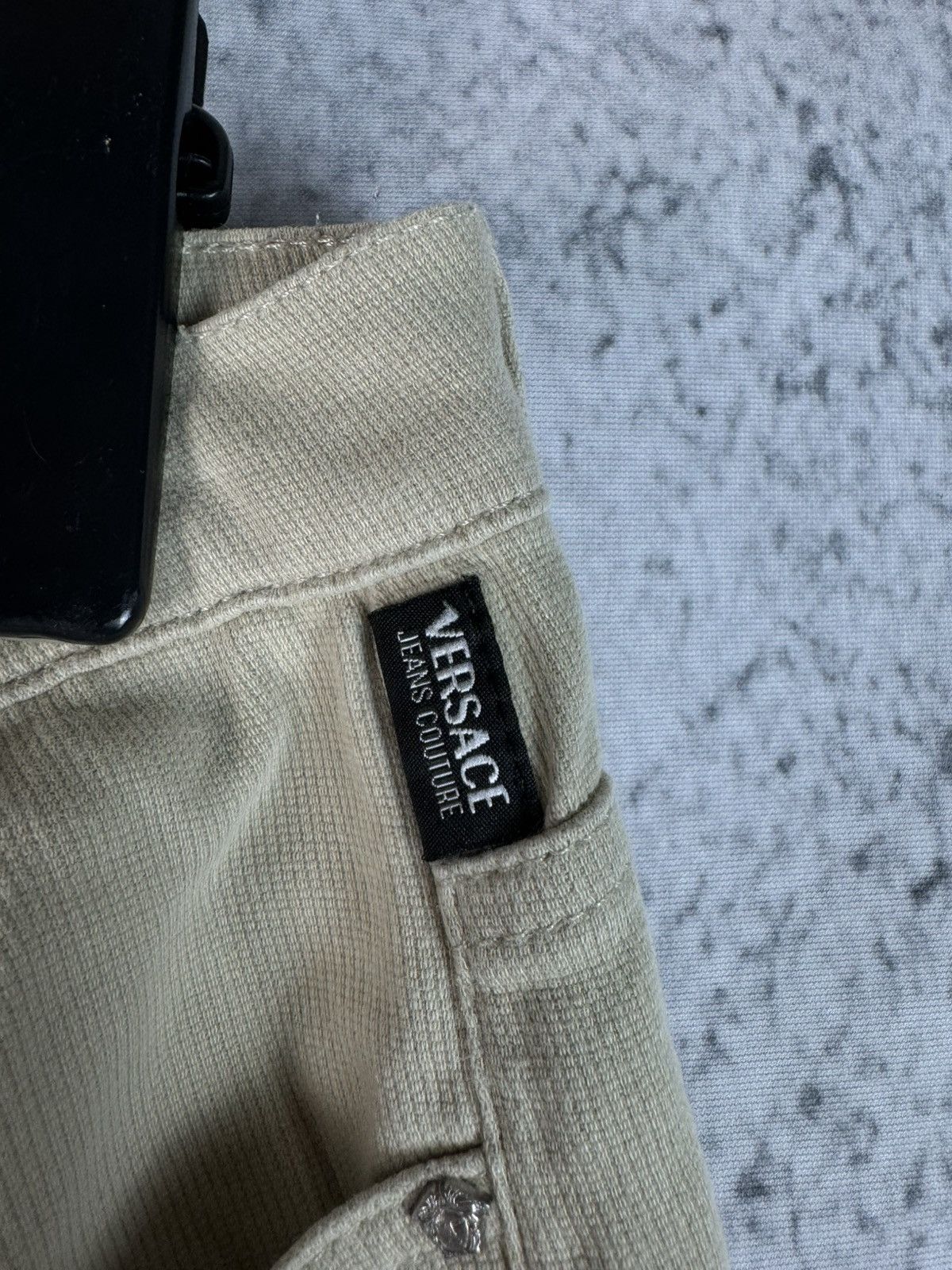 Versace Jeans Couture Versace Jeans Couture Micro Corduroy Jeans Pants Beige Size US 36 / EU 52 - 5 Thumbnail