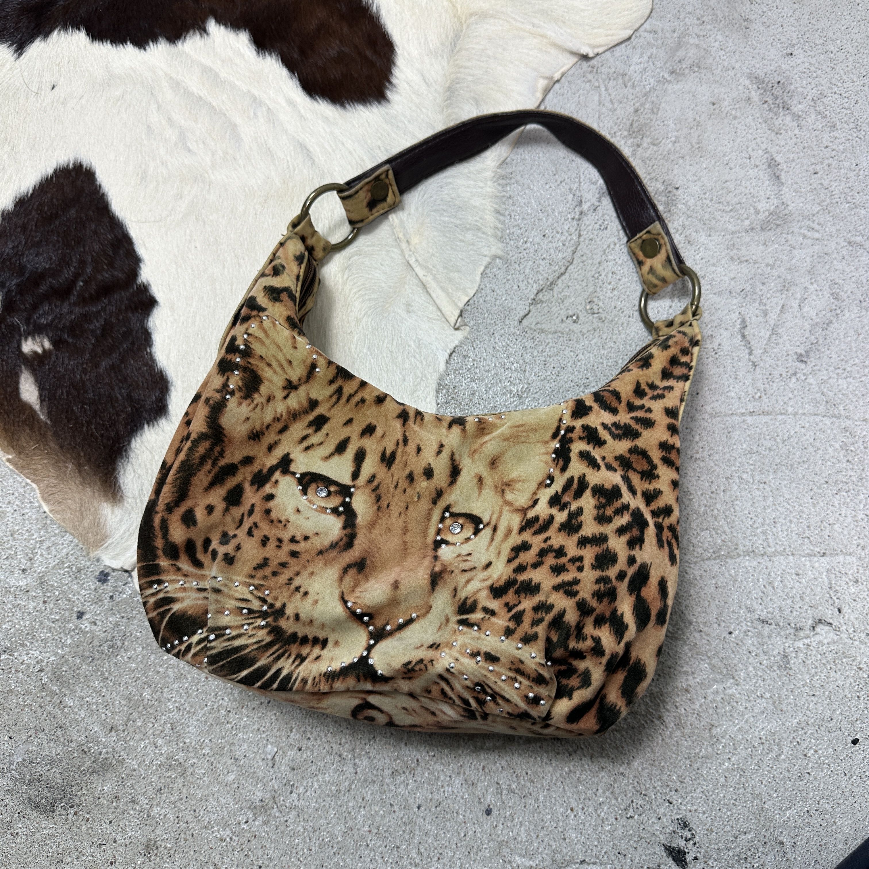 Vintage Vintage Avant Garde Mini Cheetah Hobo Bag Y2K Size ONE SIZE - 2 Thumbnail