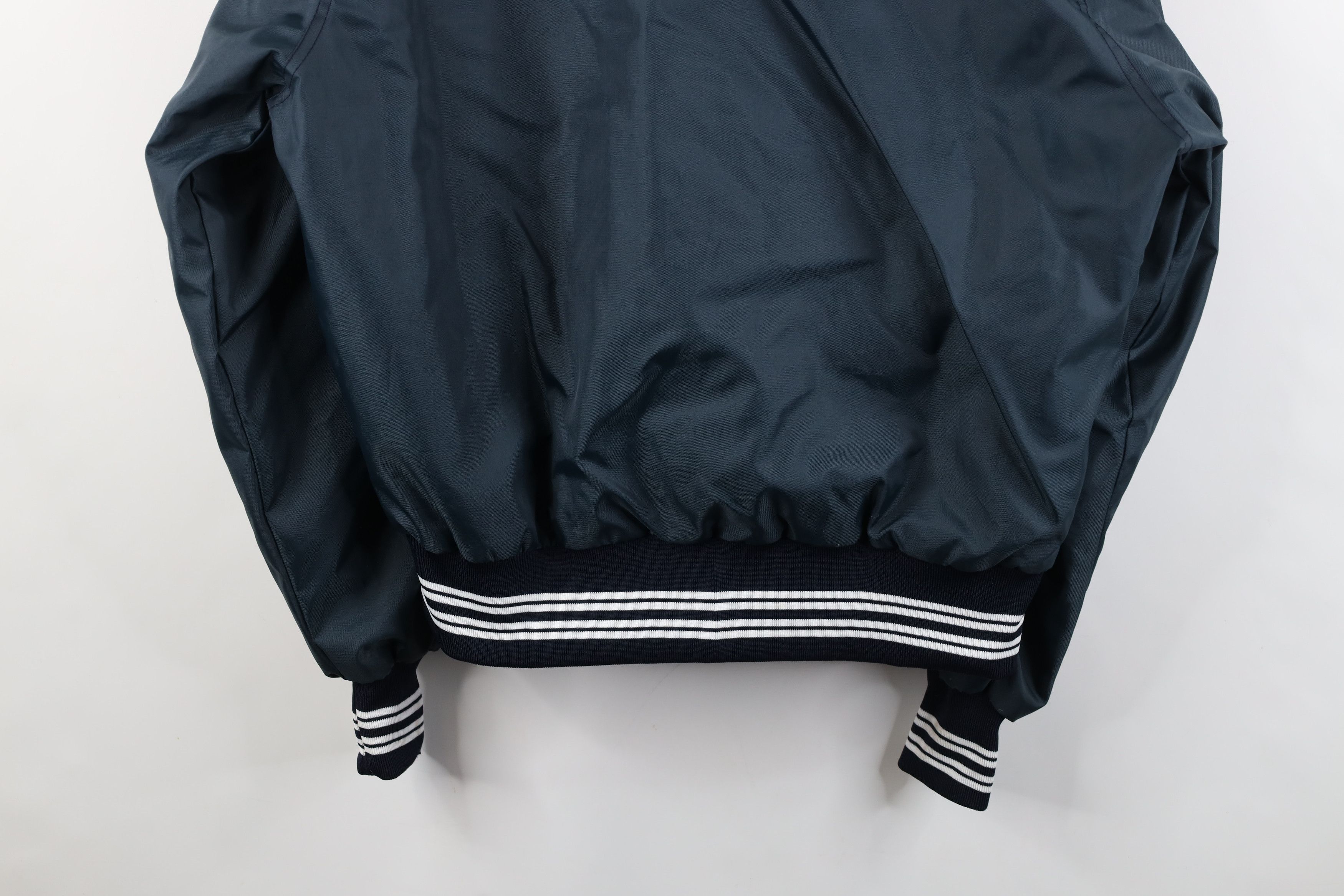 Vintage Vintage 80s Bartlett Nuclear Inc Satin Bomber Jacket USA Size US L / EU 52-54 / 3 - 14 Thumbnail