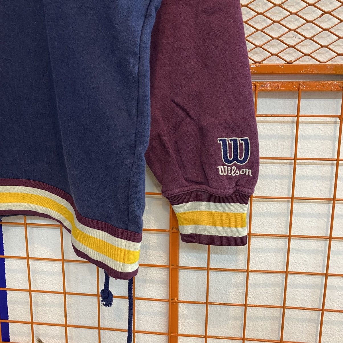 Vintage × Wilson Vintage Wilson Half Zipper Sweatshirt Jumper Embroidery Size US XL / EU 56 / 4 - 3 Thumbnail