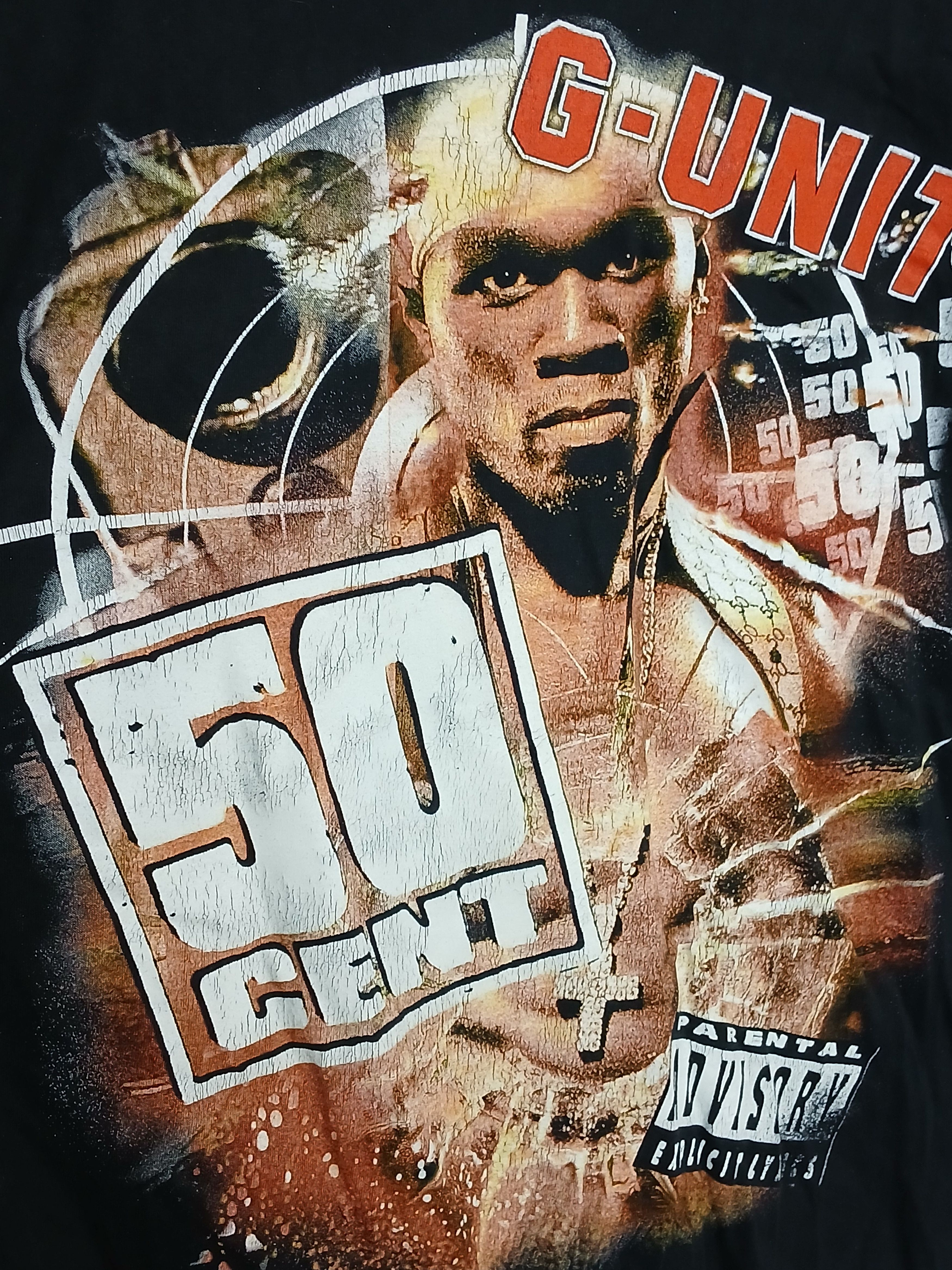 50 Cent × Rap Tees × Vintage Vintage 50 Cent G-Unit T-Shirt Size US XL / EU 56 / 4 - 3 Thumbnail