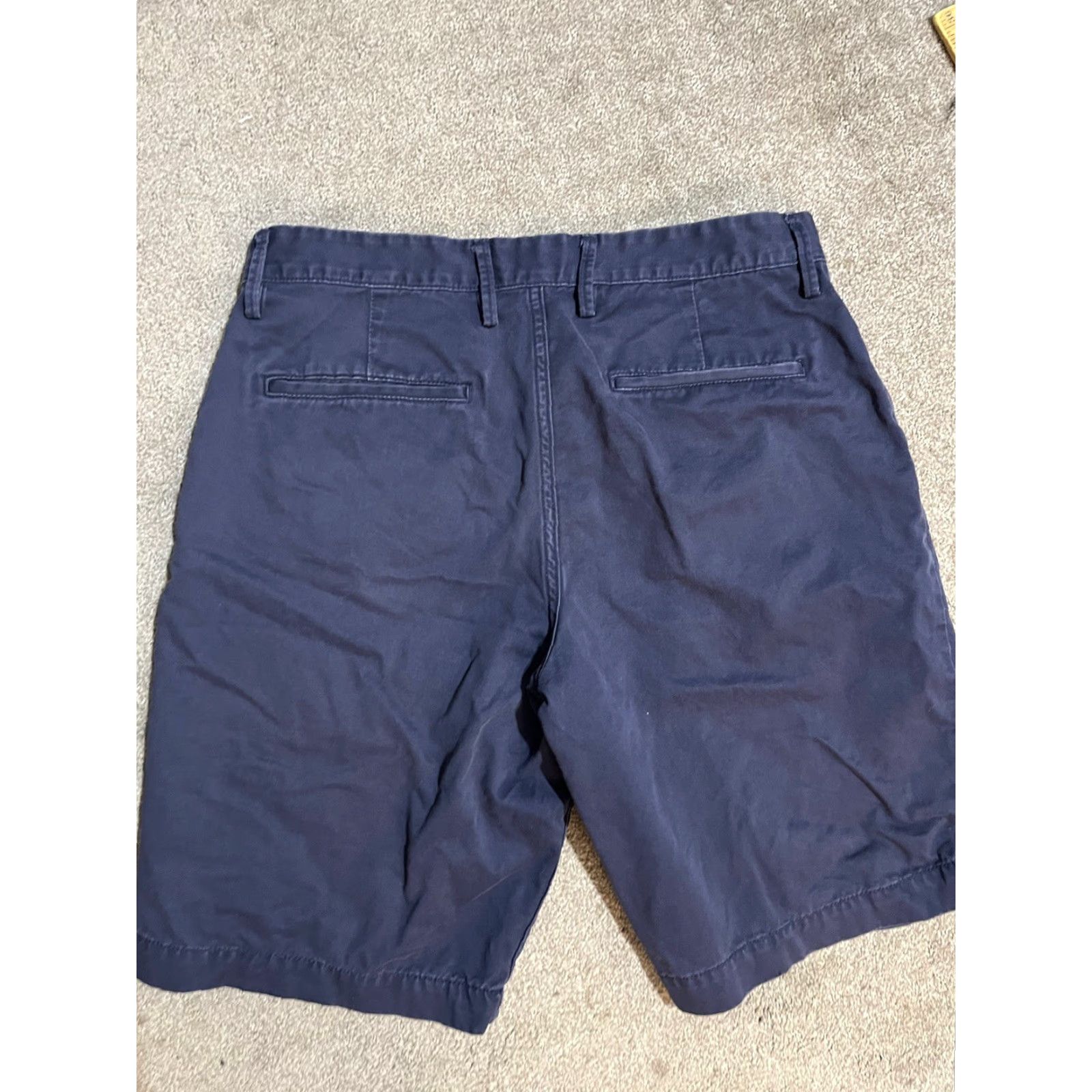 Gap VINTAGE Gap Lived In Fit Shorts Men’s Size 33 Navy Blue Button Fly Zip Fly Clothing Chino 33 in Waist Cotton Workwear Regular Mens Size US 33 - 2 Thumbnail
