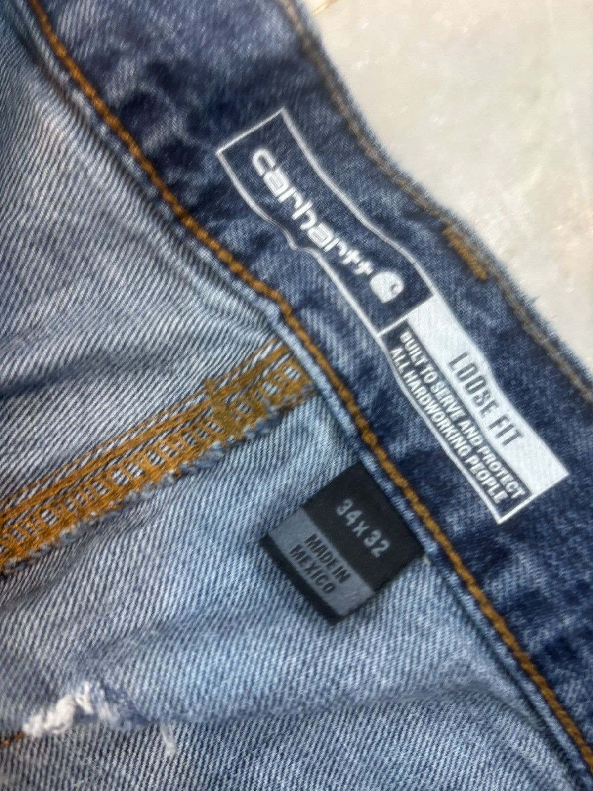 Carhartt Vintage carhartt loose fit denim double knee Size US 34 / EU 50 - 4 Thumbnail