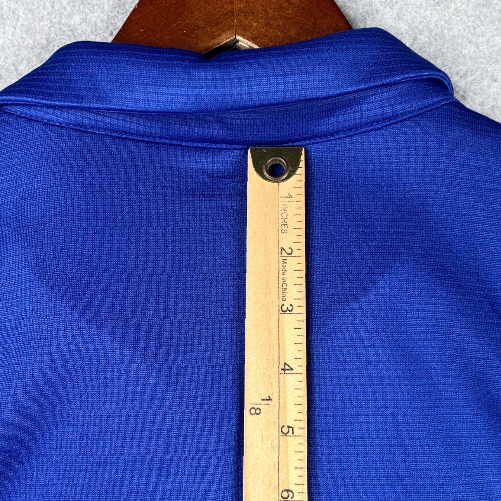 Reebok Reebok Polo Shirt Mens 3XL Royal Blue Short Sleeve Collared Button Logo Stretch Performance Casual Workwear Size US XXL / EU 58 / 5 - 7 Thumbnail