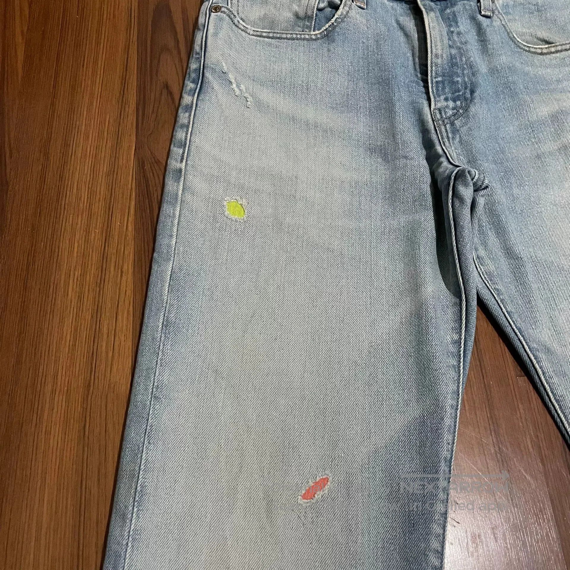 Levi's LEVI'S 502 Ice Blue Distressed Jeans. Size US 34 / EU 50 - 3 Thumbnail