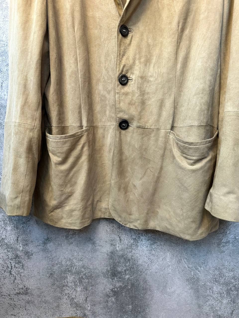 Armani Collezioni Armani Collezioni Velour Coat Vintage Single-Breasted Size XL / US 12-14 / IT 48-50 - 7 Thumbnail