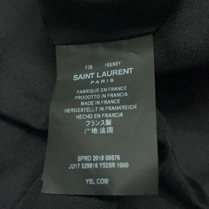 Saint Laurent Paris Saint Laurent Studded Silk Skirt for Women -2507 Size 37" - 4 Thumbnail