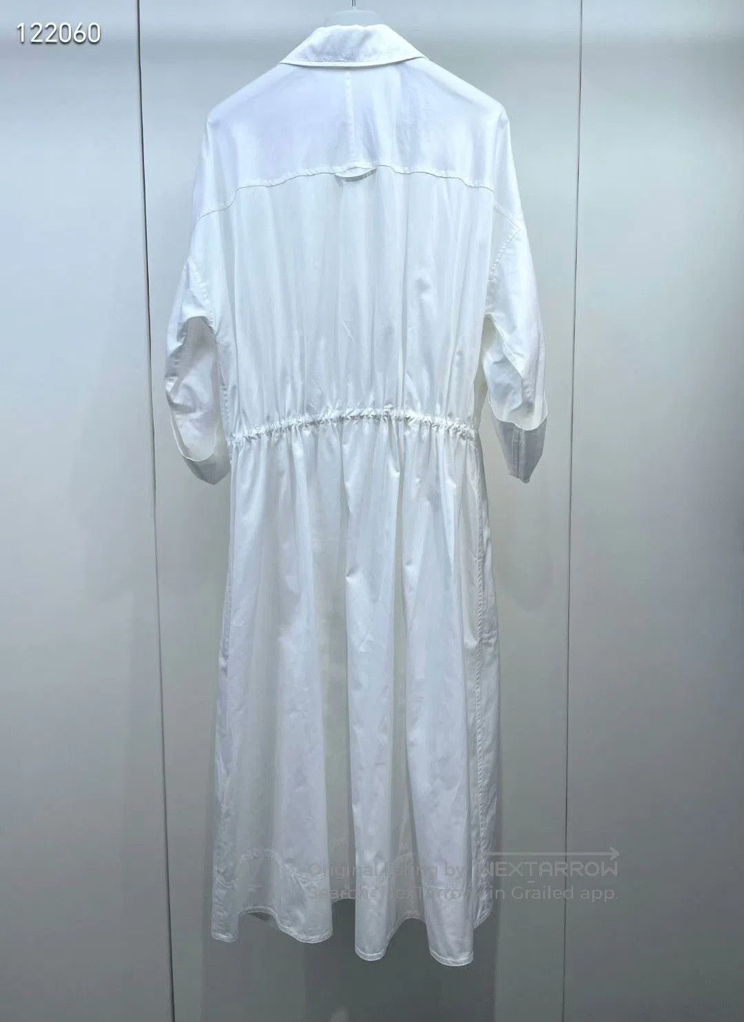 Hermes Hermes White Drawstring Dress. Size XXS / US 00 / IT 34 - 2 Thumbnail