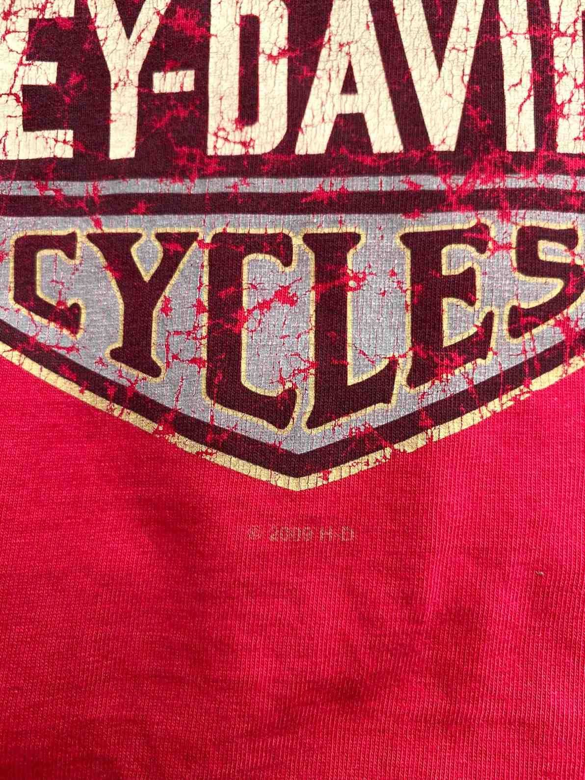 Harley Davidson vtg Harley Davidson Red Long Sleeve Fargo Size US XXL / EU 58 / 5 - 6 Thumbnail