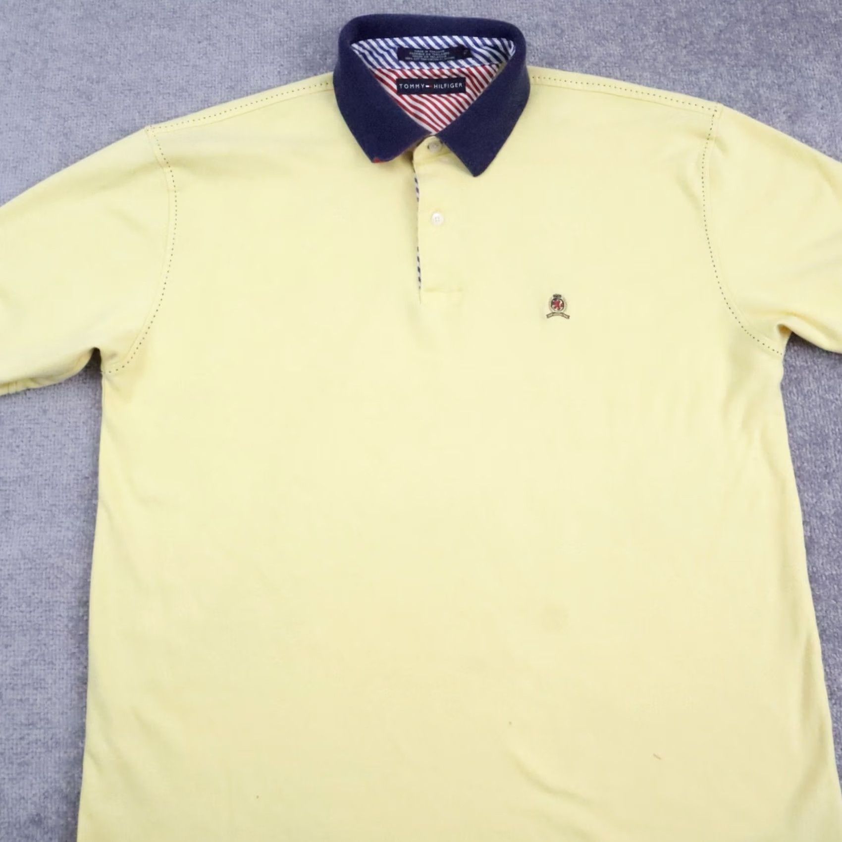 Tommy Hilfiger Tommy Hilfiger XL Yellow Short Sleeve Polo Shirt Size US XL / EU 56 / 4 - 5 Thumbnail