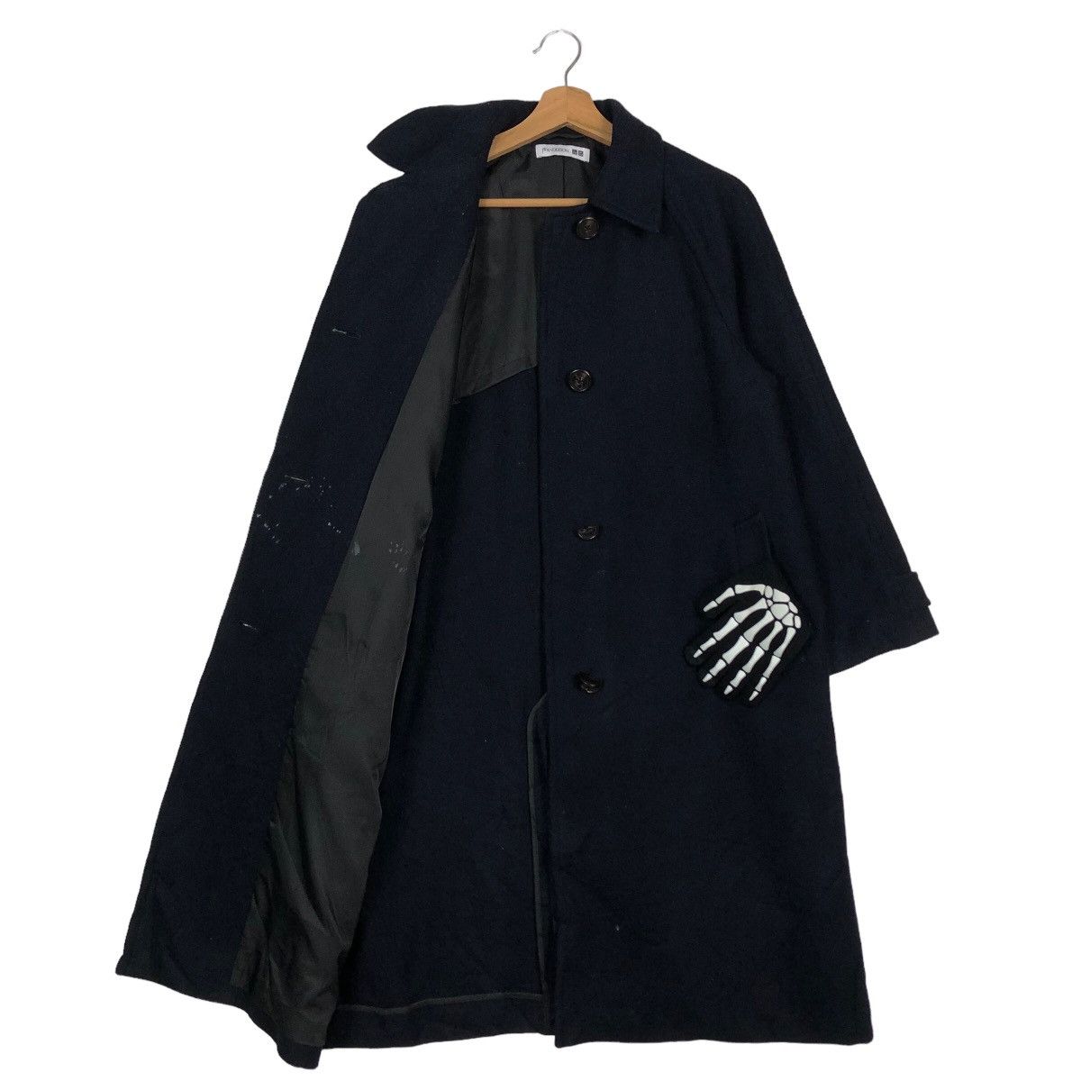 JW Anderson 🔥90s Rich Black - Fly Coats Long Jacket J.W.Anderson Uniqlo Size US S / EU 44-46 / 1 - 9 Thumbnail