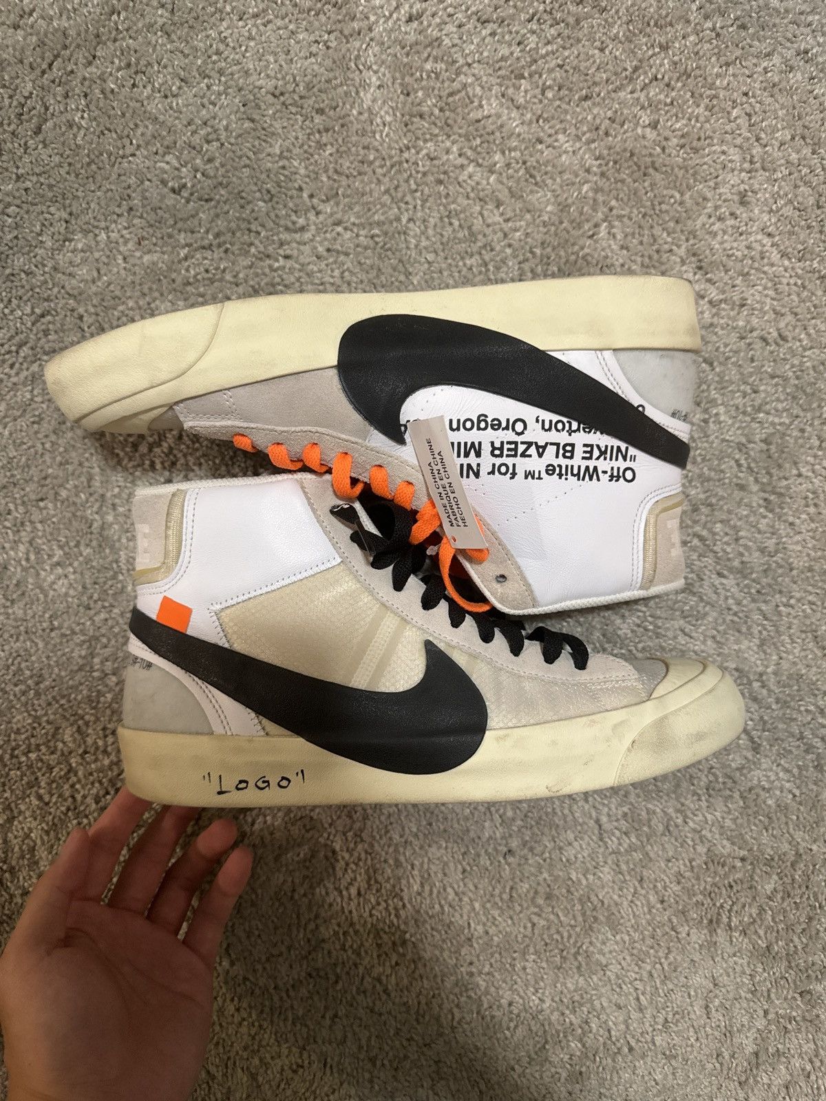 Nike × Off-White Nike Off White Blazer Mid The Ten Size US 9 / EU 42 - 2 Thumbnail