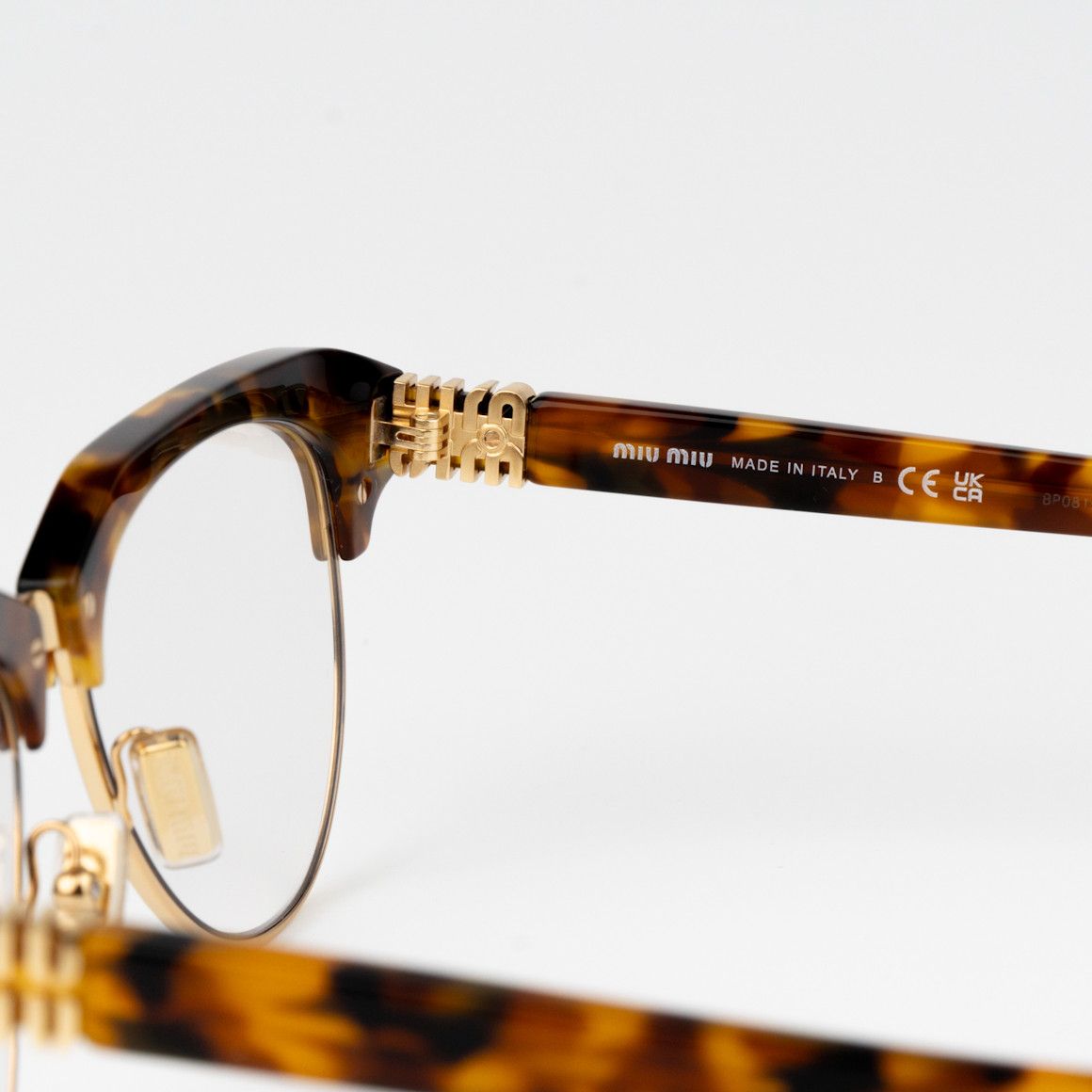 Miu Miu NEW Miu Miu MU09ZS 19P08N Browline Unisex Eyeglasses Size ONE SIZE - 7 Thumbnail