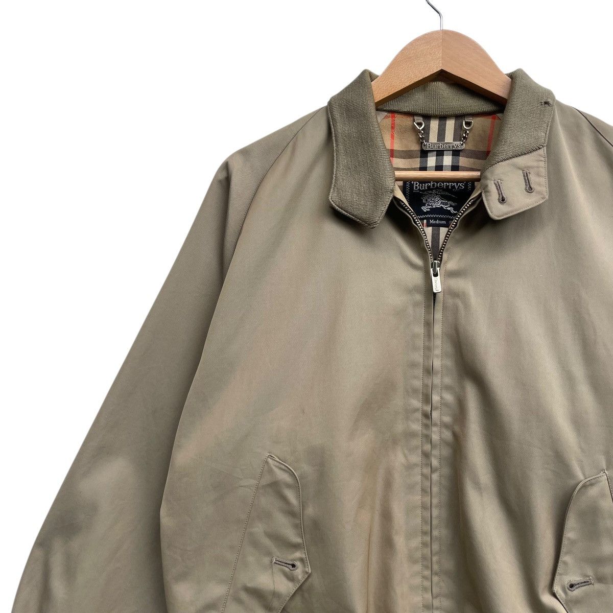 Burberry × Vintage 💥Vintage Burberrys Nova Check Bomber Jacket Size US M / EU 48-50 / 2 - 5 Thumbnail