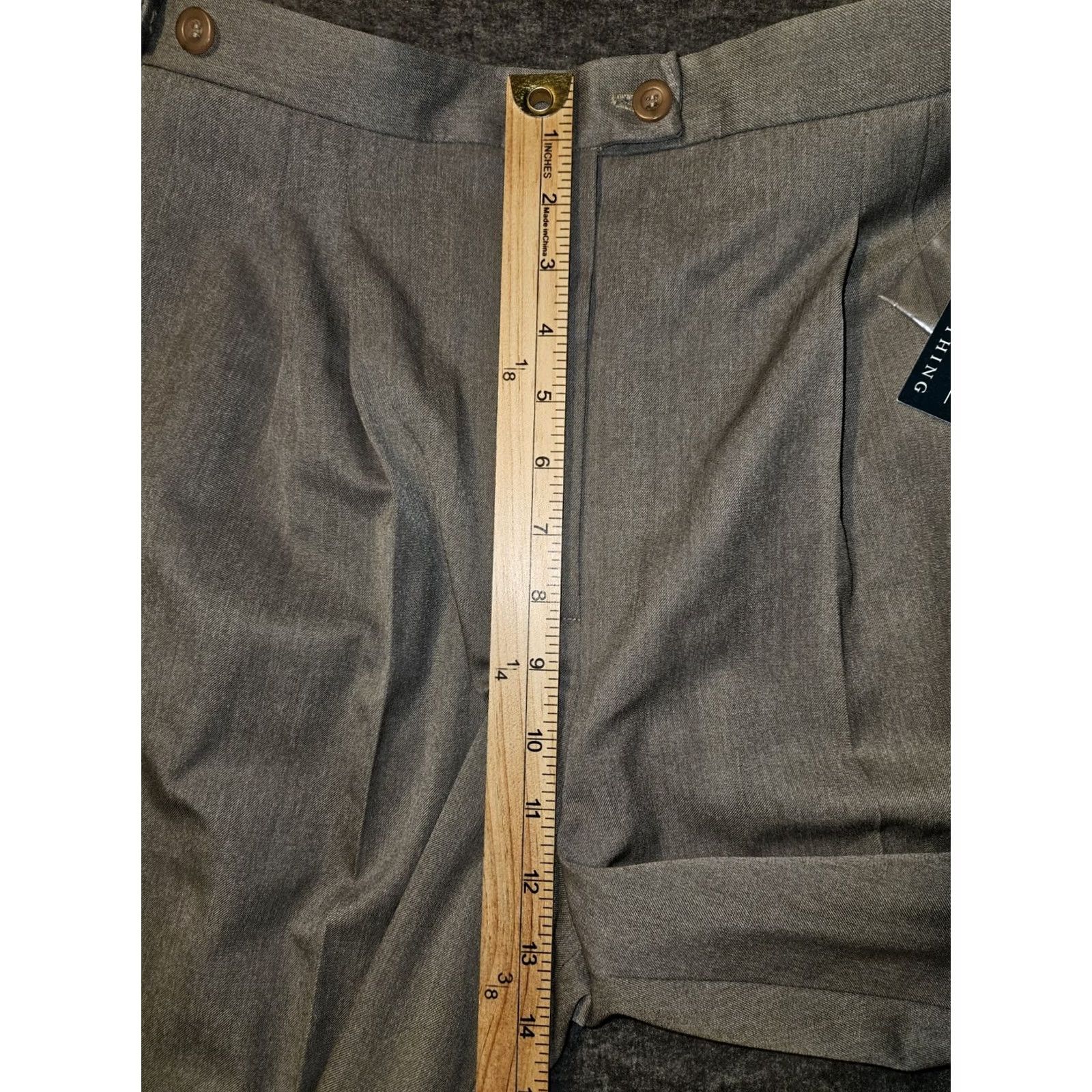 Vintage VINTAGE Hawksley & Wight Pleated Pants Women 12P Adjustable Waist Taupe USA Dress Pants Womens Size 34" / US 12 / IT 48 - 7 Thumbnail