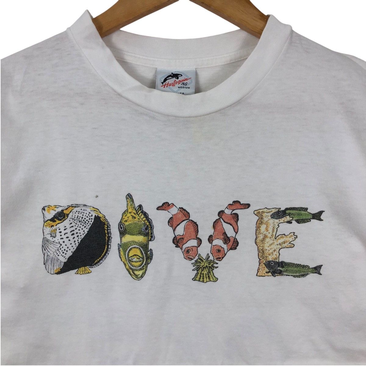 Vintage Vintage 80s Fish Alphabet Fishabet 1989 Mindy T Shirt Size US M / EU 48-50 / 2 - 3 Thumbnail
