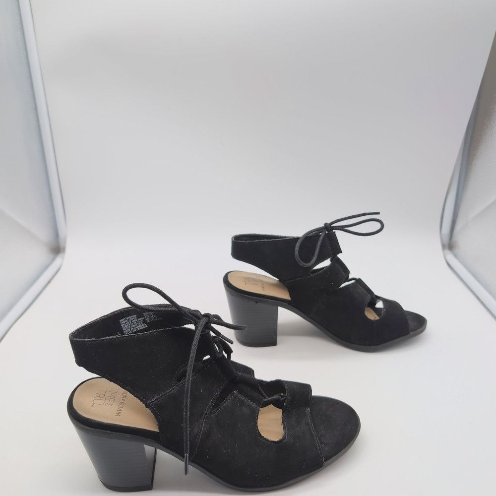 Other Women's Black Heeled Sandals Size US 7.5 / IT 37.5 - 5 Thumbnail