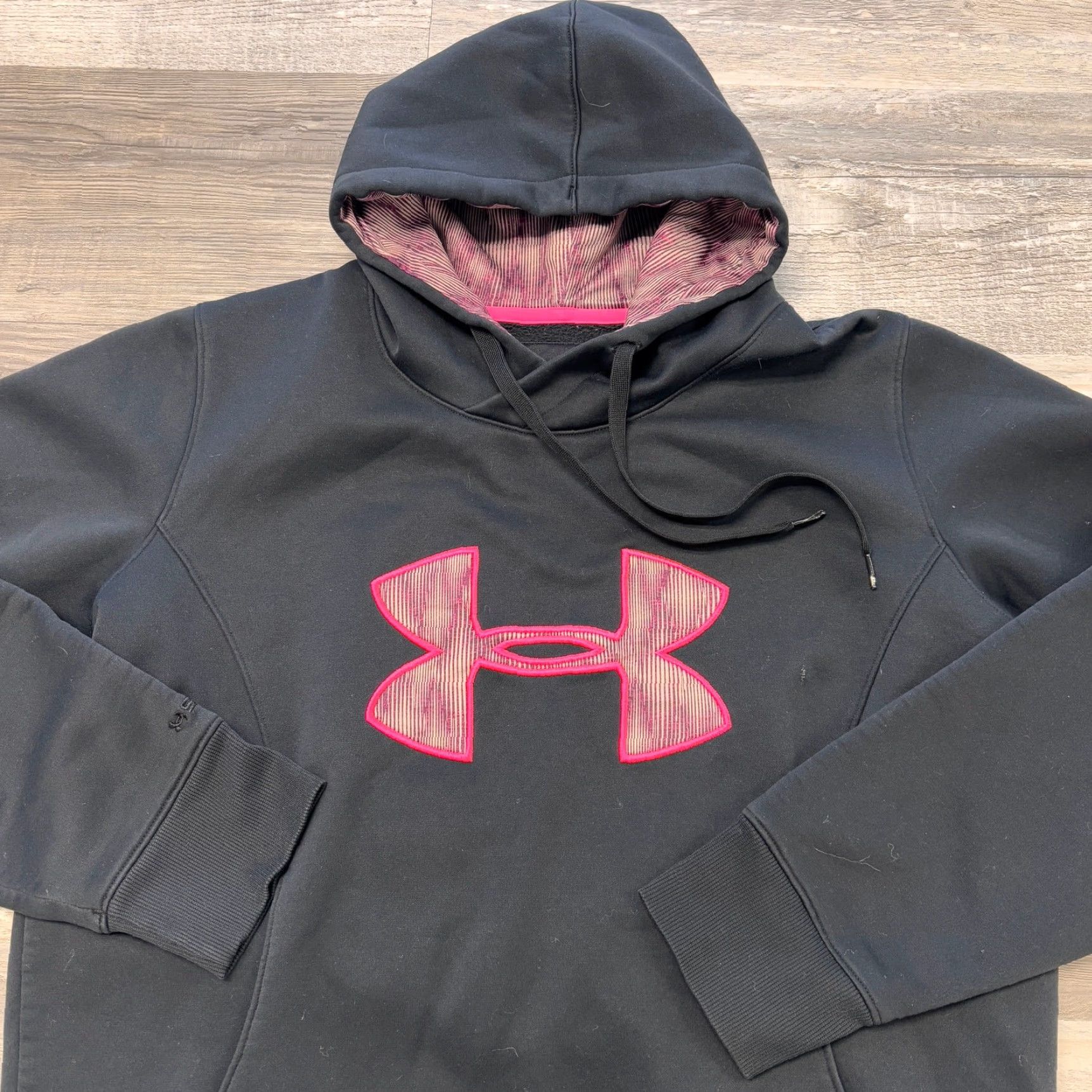 Under Armour Under Armour Storm Hoodie Black Pink Womens L Cold Gear Semi Fit Sweatshirt Hoodie Size L / US 10 / IT 46 - 2 Thumbnail