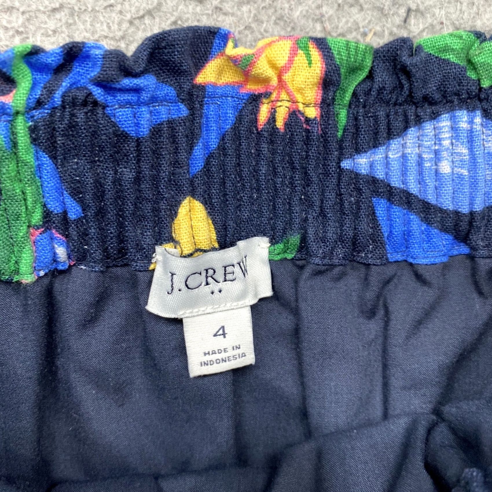 J.Crew J.CREW Skirt A-Line Multicolor Floral Above Knee Lined Elastic Waist Women’s Size 4 Size 27" / US 4 / IT 40 - 3 Thumbnail