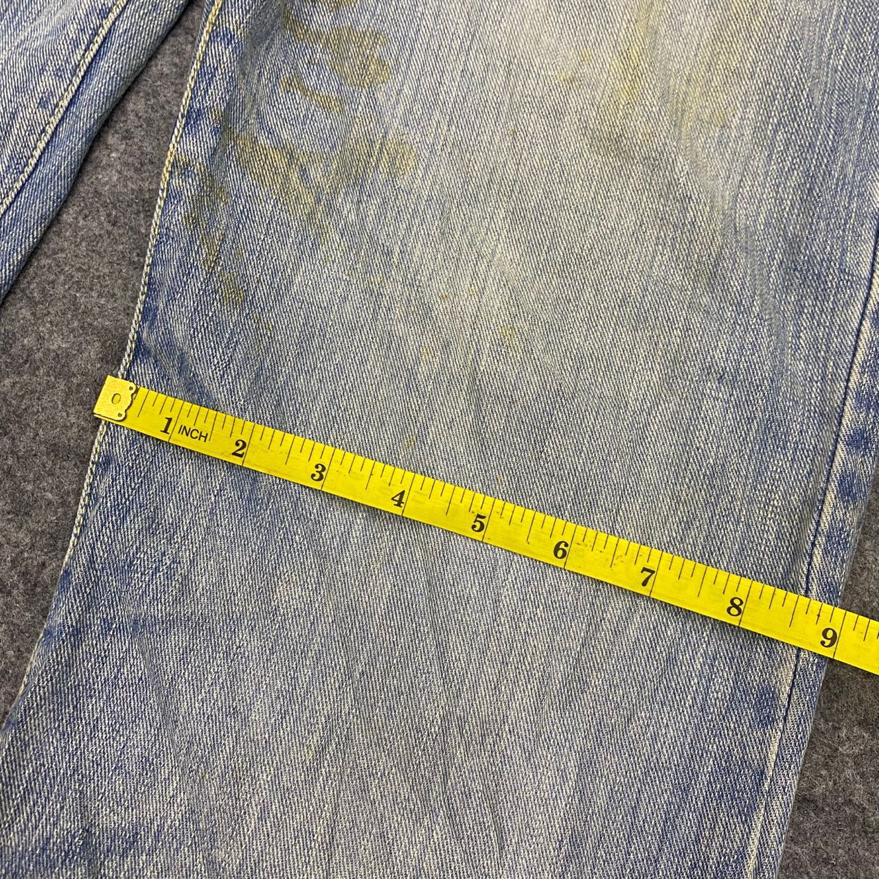 Japanese Brand 💥Best Offer💥Vintage Gold Monkey Project Distressed Denim Size US 34 / EU 50 - 5 Thumbnail