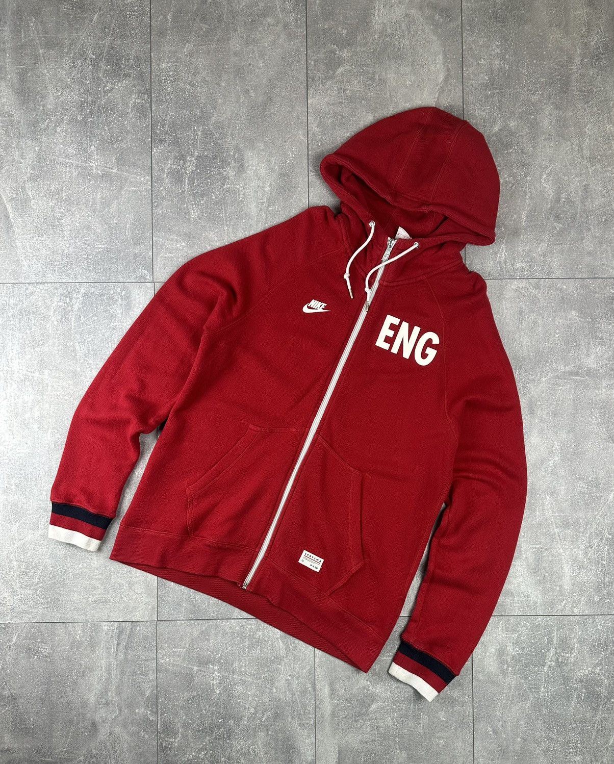 Nike Nike England Mens Soccer Football Zip Up Hoodie Size US M / EU 48-50 / 2 - 2 Thumbnail