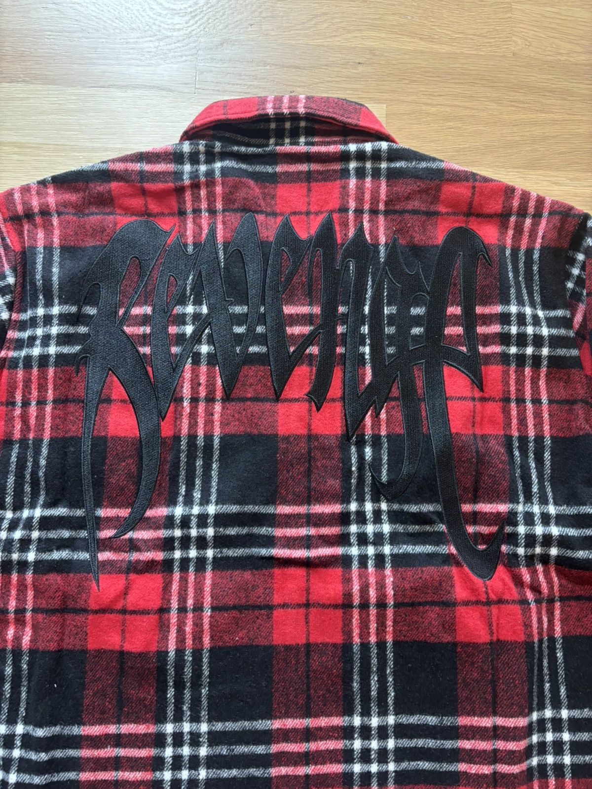 Revenge Revenge Red Flannel Zip Up Size US M / EU 48-50 / 2 - 6 Thumbnail