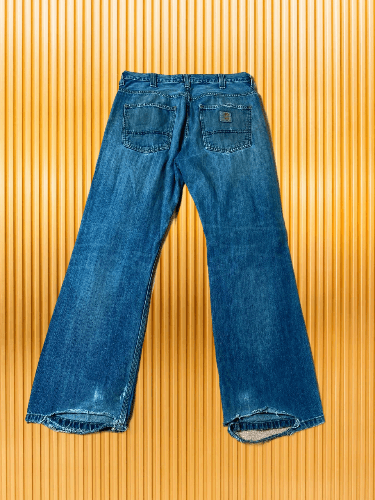 Carhartt × Vintage Vintage Carhartt Y2K distressed Flare denim pants Size US 32 / EU 48 - 1 Thumbnail