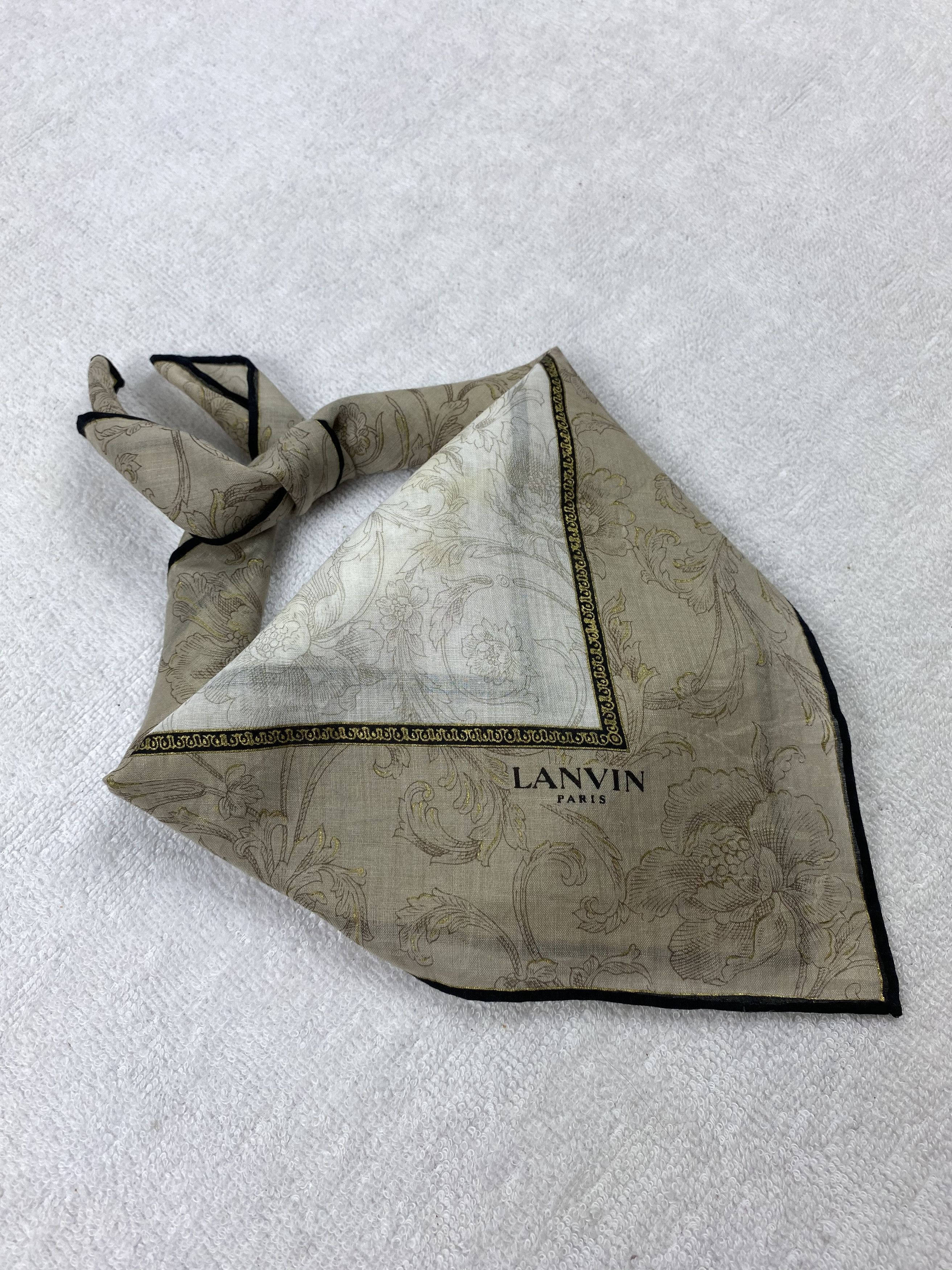 Lanvin × Vintage Lanvin Handkerchief / Bandana / Neckerchief Size ONE SIZE - 2 Thumbnail