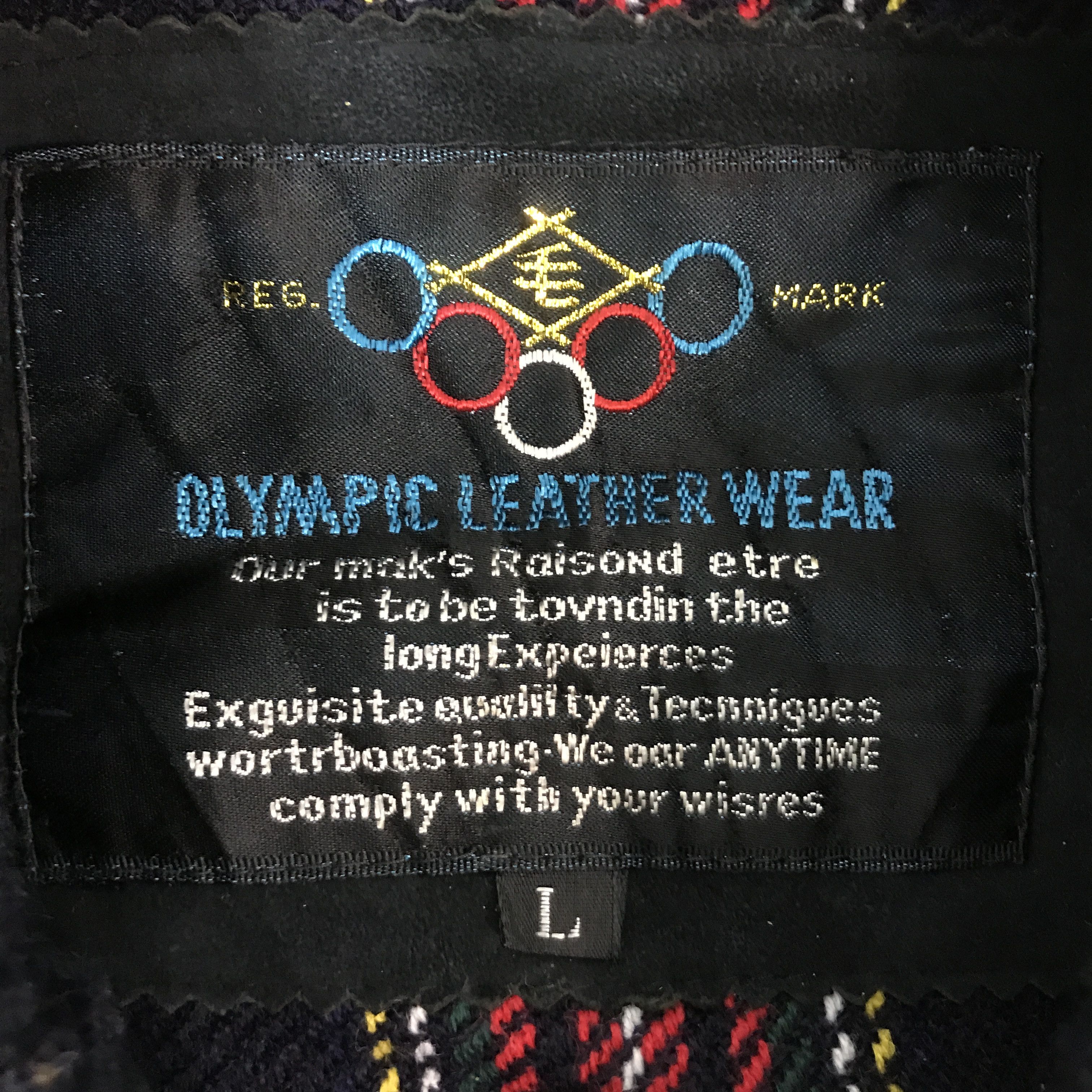 USA Olympics VINTAGE OLYMPICS LEATHER WEAR BOMBER JACKET Size US L / EU 52-54 / 3 - 9 Thumbnail