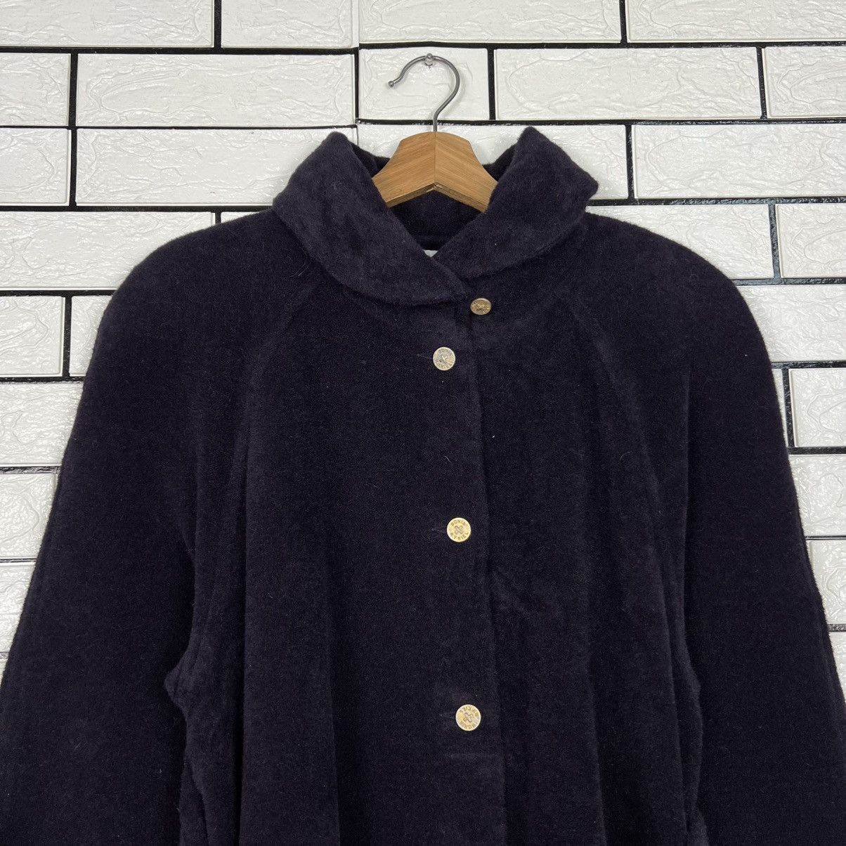 Sonia Rykiel Vintage 90's SONIA RYKIEL Wool Belted Overcoat #4137-C188 Size M / US 6-8 / IT 42-44 - 2 Thumbnail