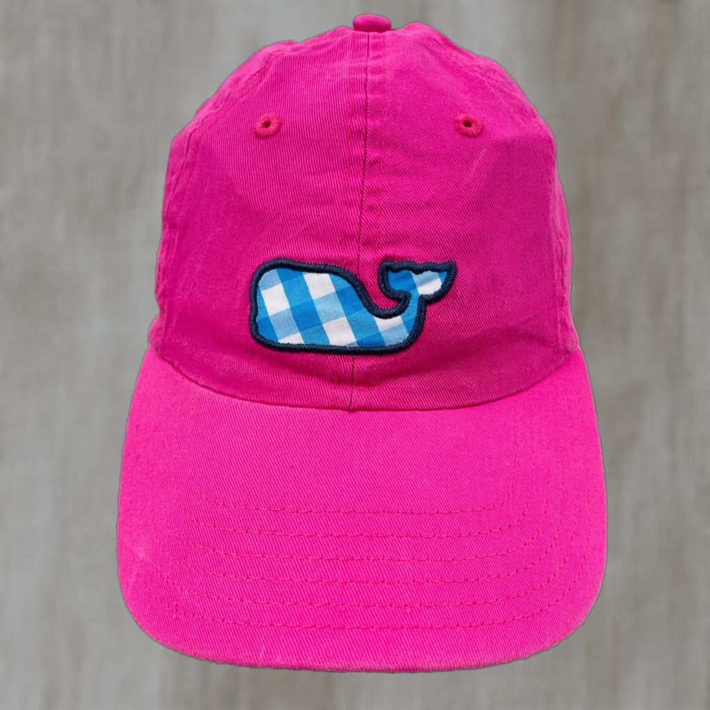Vineyard Vines VINEYARD VINES Baseball Cap Adjustable Pink Twill Whale Mens 90s Retro Size ONE SIZE - 1 Thumbnail