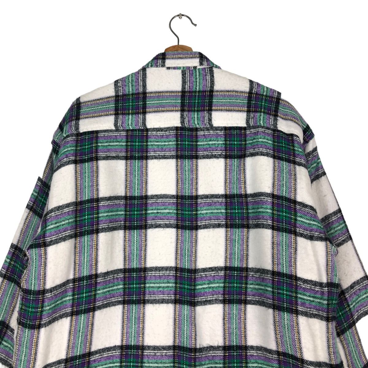 Japanese Brand 🔥Vintage Flannel Shirt Jacket Gresham Japan Tartan Checked Size US L / EU 52-54 / 3 - 9 Thumbnail