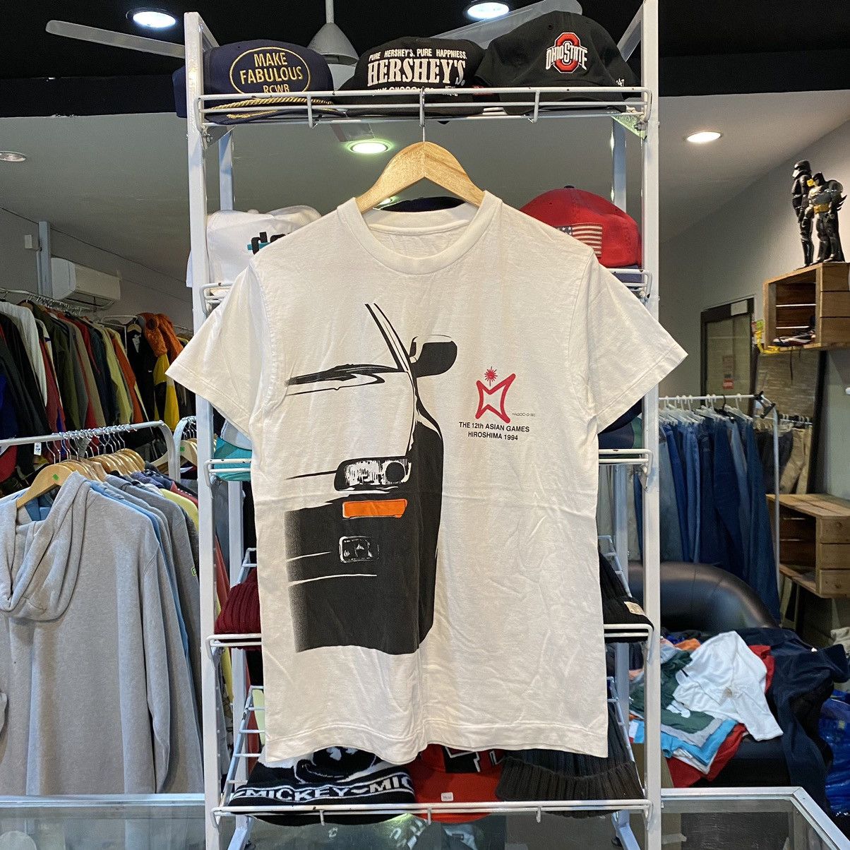 Japanese Brand vintage 1994 The 12th Asian Games Hiroshima Mazda T-Shirt Size US L / EU 52-54 / 3 - 1 Thumbnail