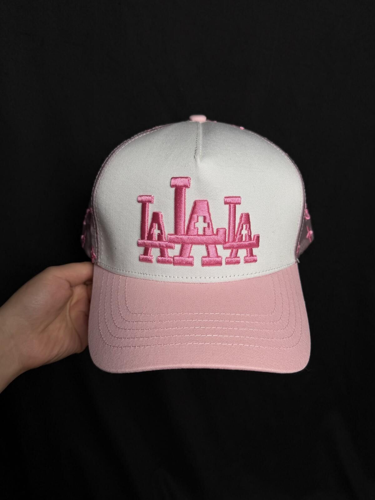 Japanese Brand Deadstock Rude Awakenings Pink LA Mens Snapback Hat Size ONE SIZE - 1 Thumbnail