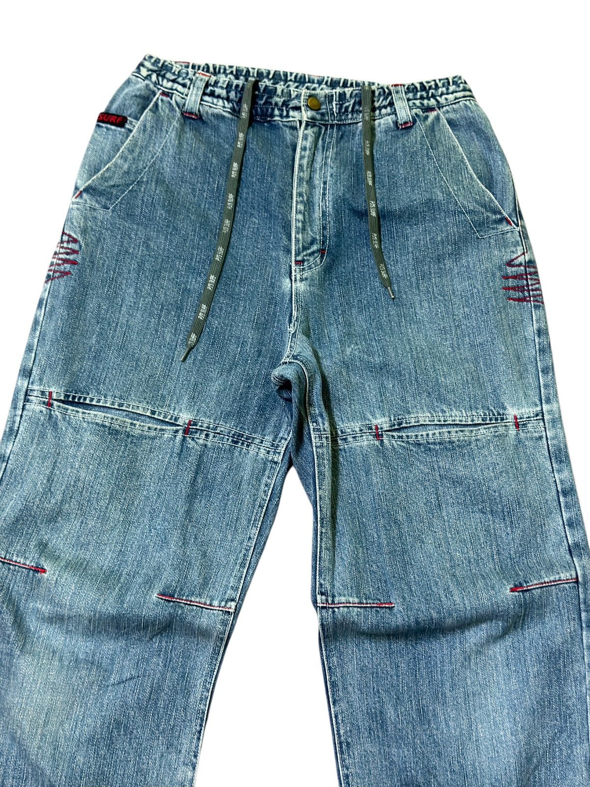 Japanese Brand VINTAGE PJ'S SURF DRAWSTRING JEANS Size US 28 / EU 44 - 5 Thumbnail